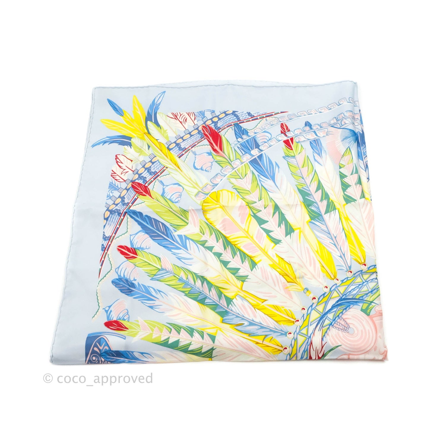 Hermes Silk 90 Scarf Danse Pacifique