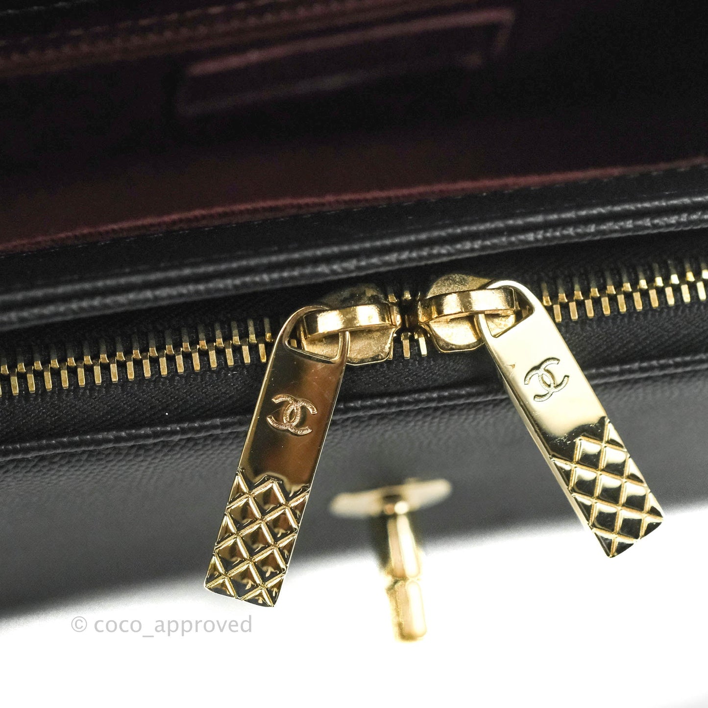 Chanel Quilted Medium Business Affinity Flap Black Caviar Gold Hardware