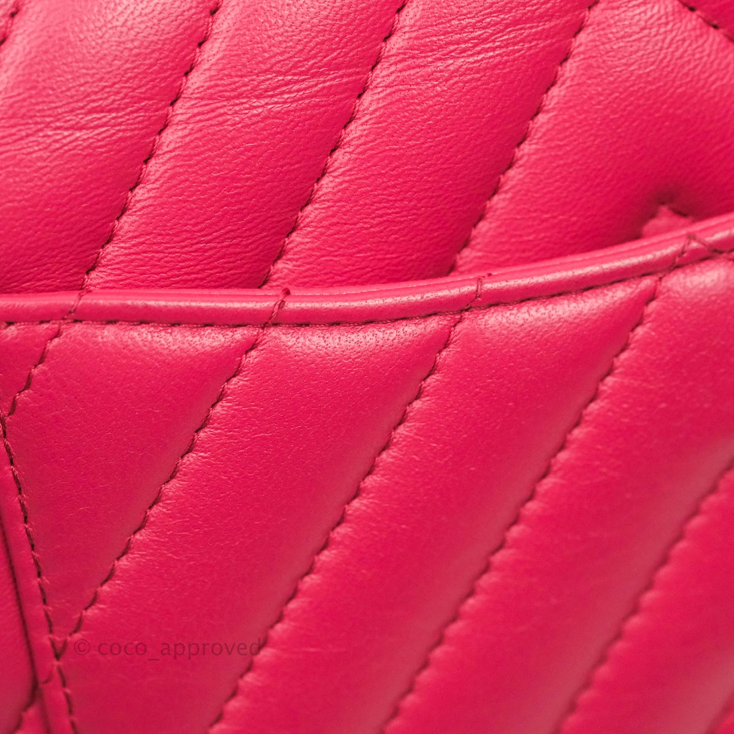 Chanel Chevron Mini Rectangular Flap Pink Lambskin Gold Hardware