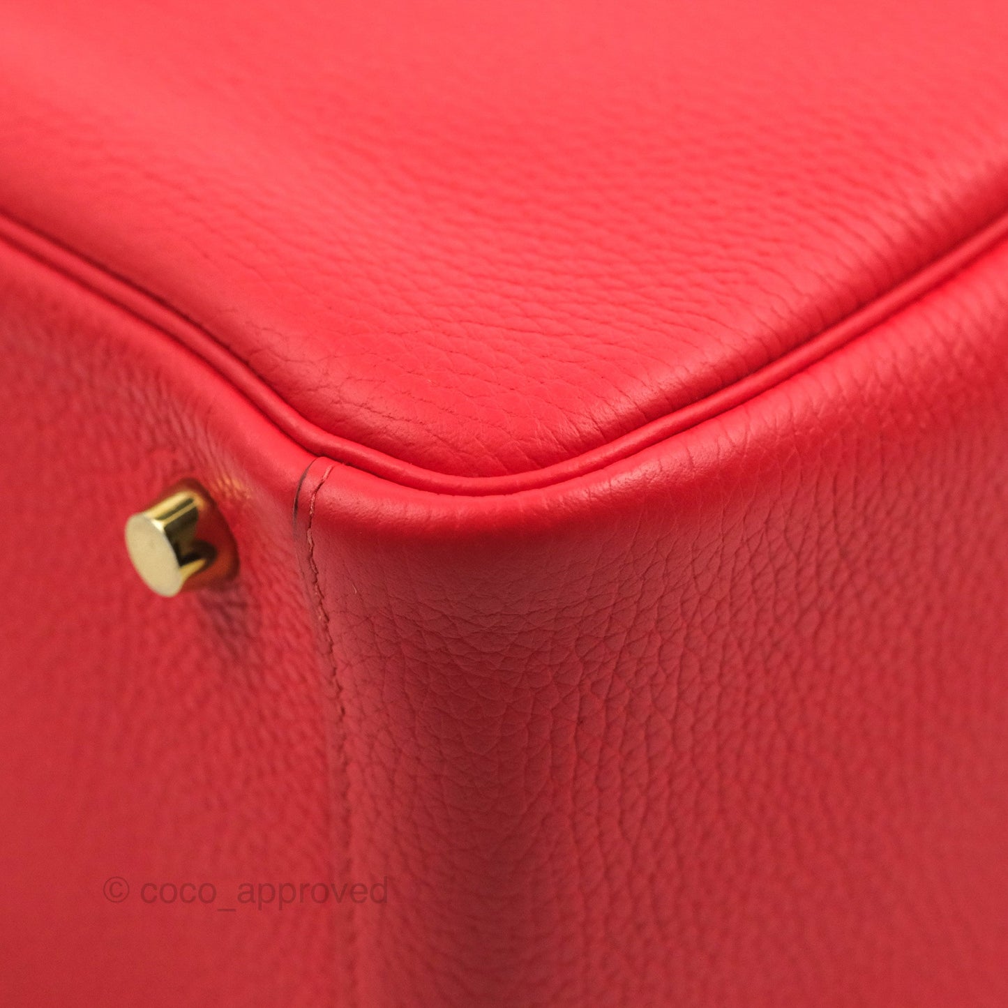Hermès Lindy 26 Rouge de Coeur Clemence Gold Hardware