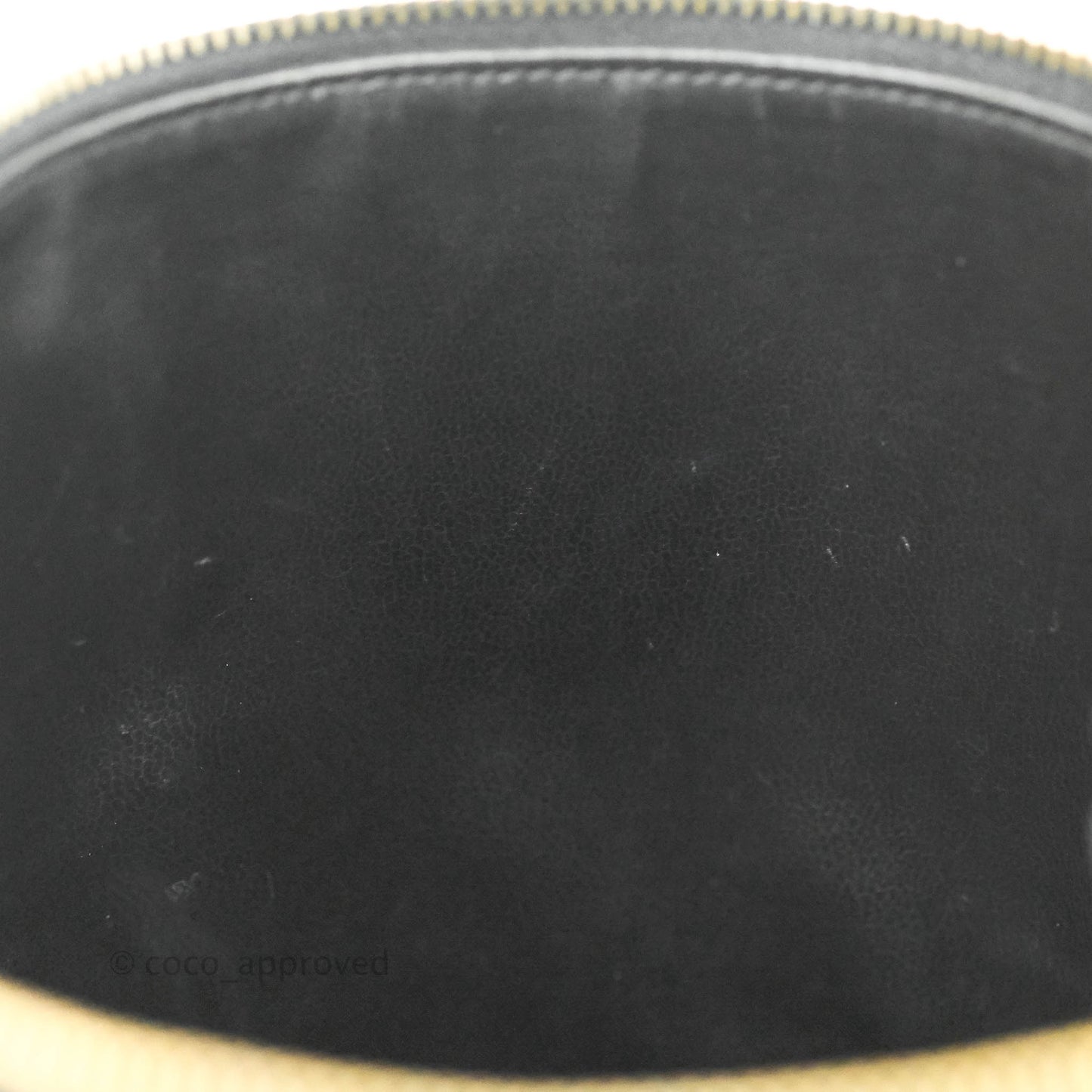 Chanel Vintage Vanity Case Black Caviar Gold Hardware