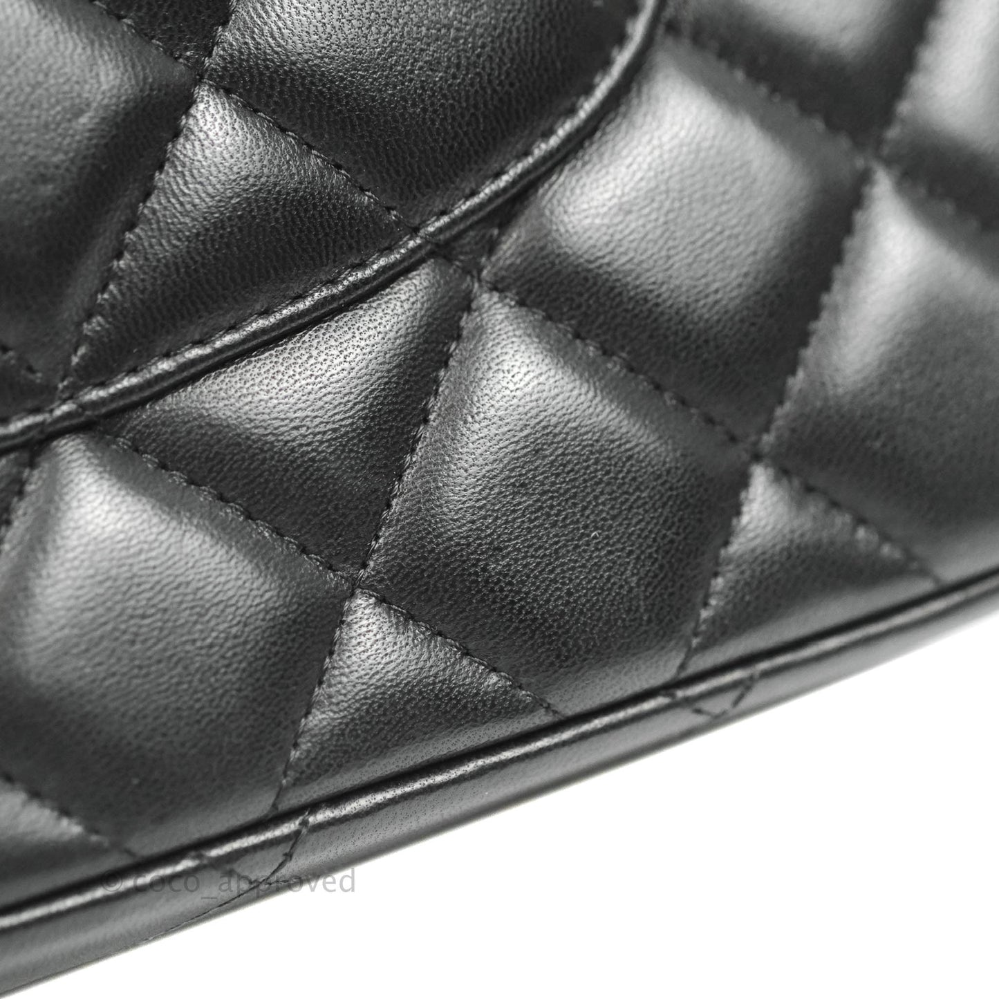 Chanel Jumbo Double Flap Black Lambskin Silver Hardware⁣⁣