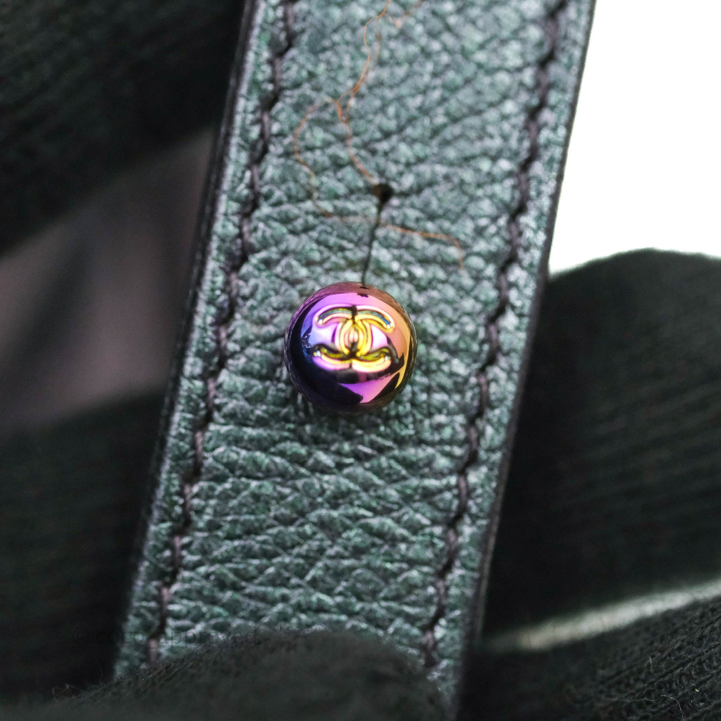 Chanel Medium Boy Bag Iridescent Purple Calfskin Mermaid Rainbow Hardware