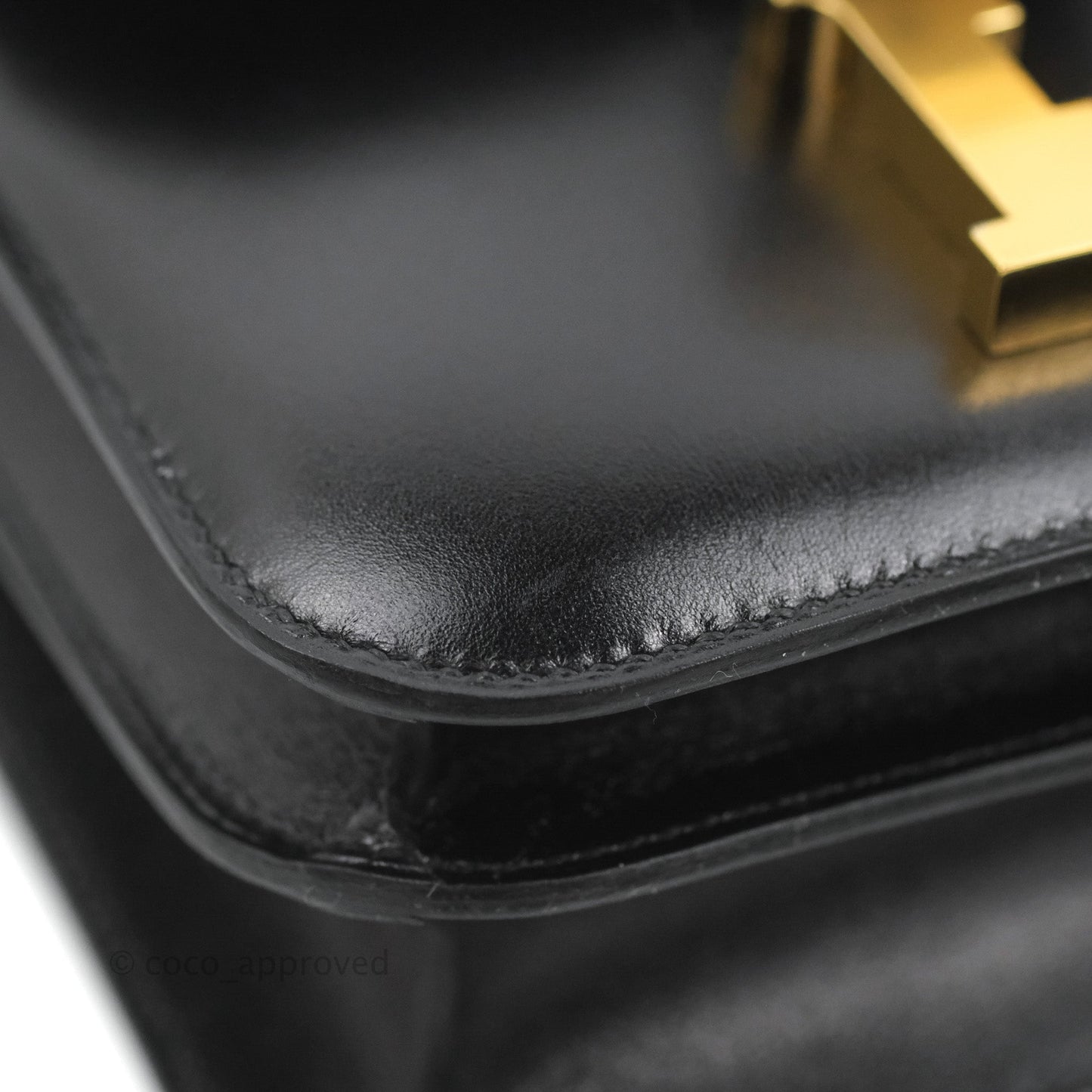 Hermès Constance Mini 18cm Black Box Leather Gold Hardware