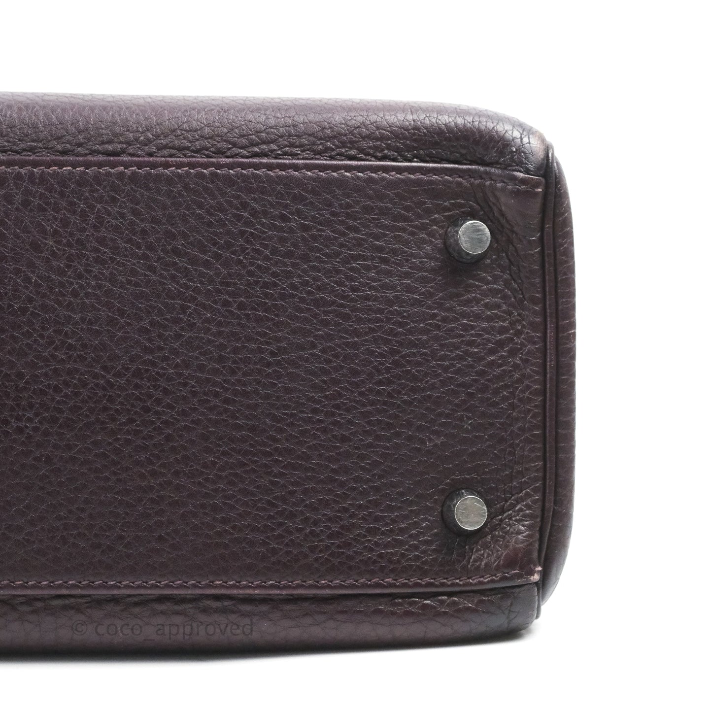 Hermès Retourne Kelly 28 Raisin TPM Palladium Hardware