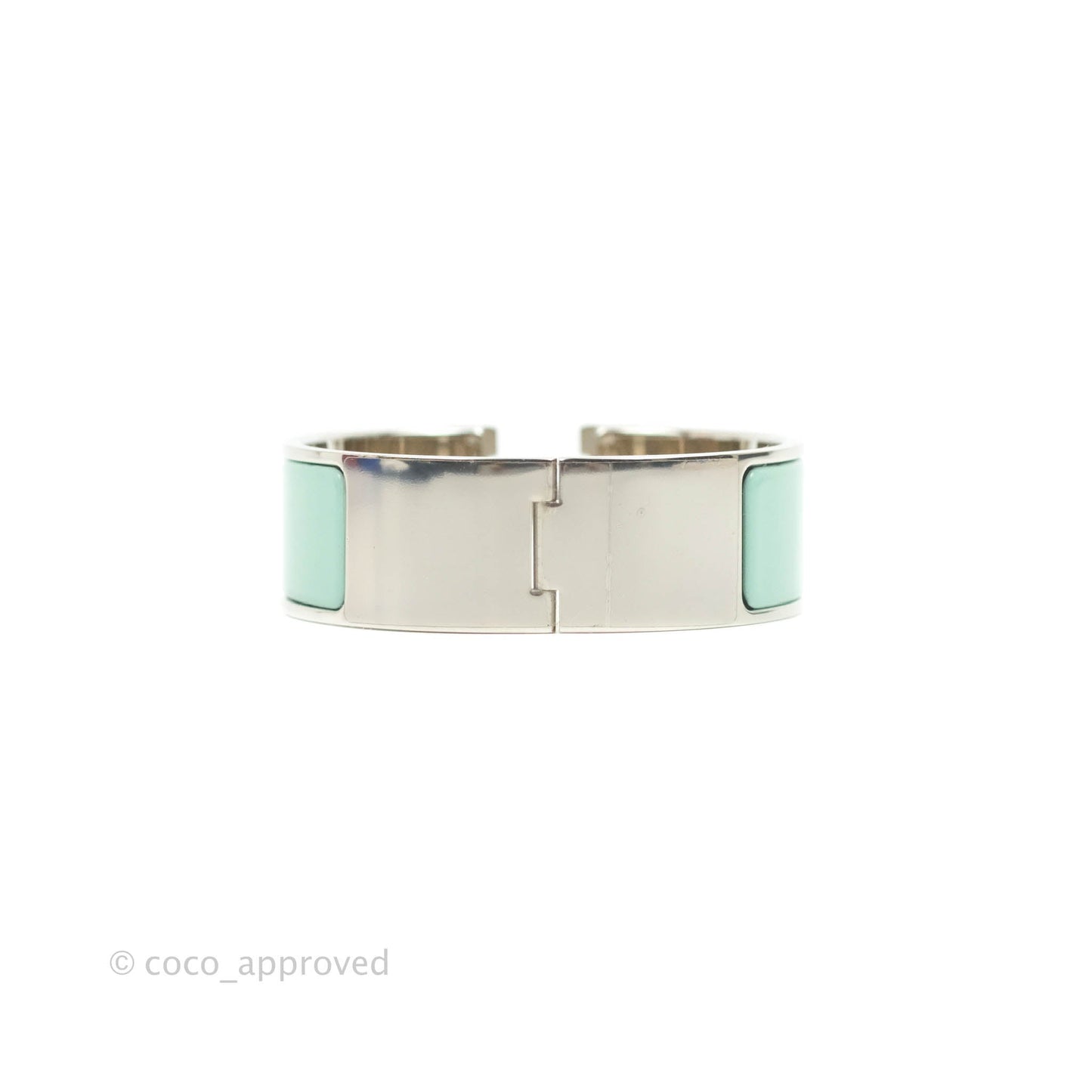 Hermès Clic Clac H Bracelet Tiffany Blue Silver Hardware