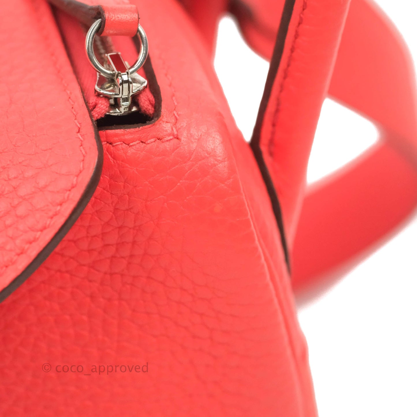 Hermès Mini Lindy 20 Taurillon Clemence Rose Texas Palladium Hardware