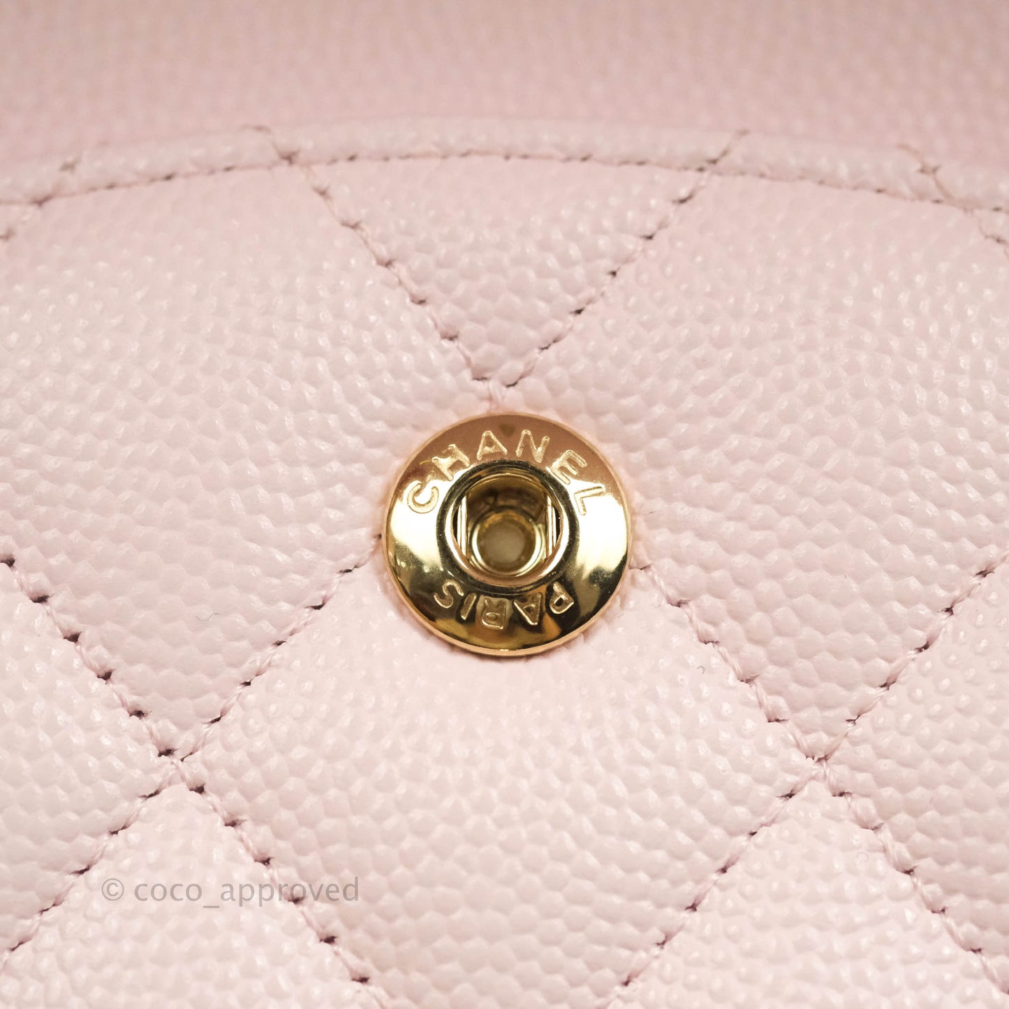 Chanel Classic M/L Medium Flap Quilted Pink Caviar Gold Hardware 22P