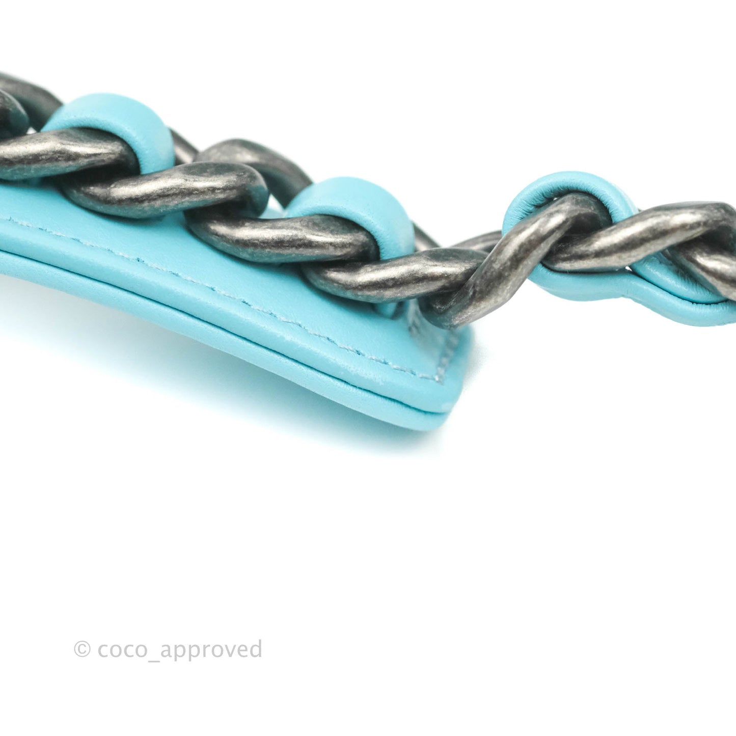Chanel 19 Small Blue Denim Mixed Hardware