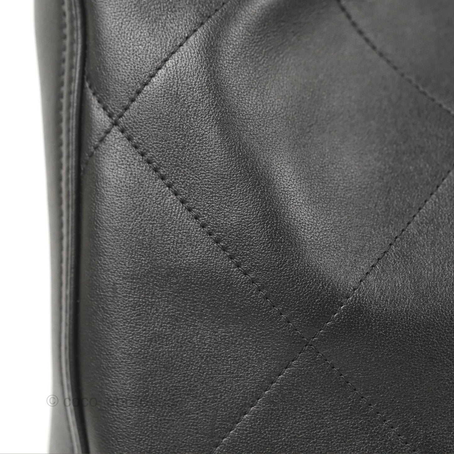 Chanel Large Stitched Easy Mood Hobo Black Calfskin