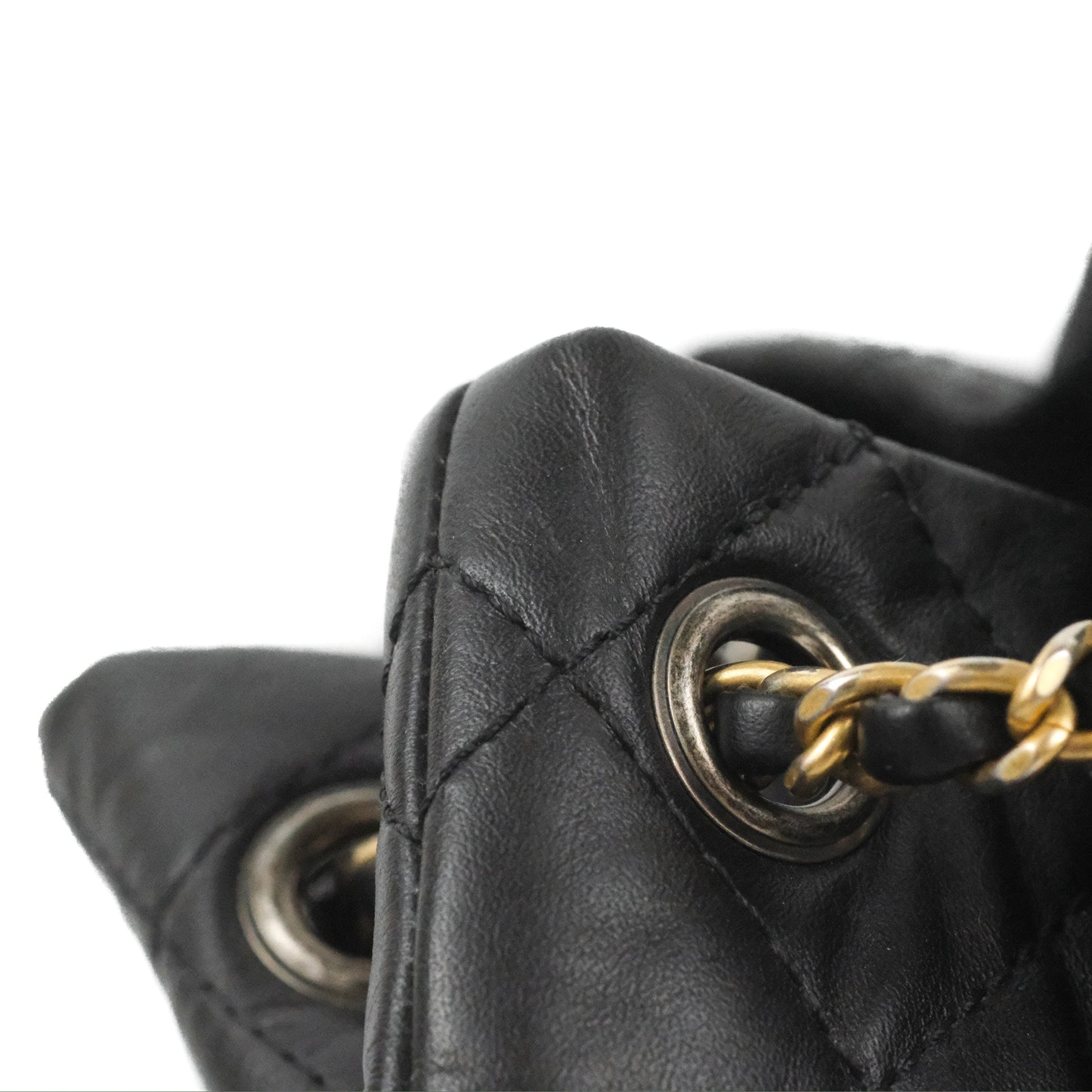 Chanel Small Gabrielle Backpack Black Aged Calfskin