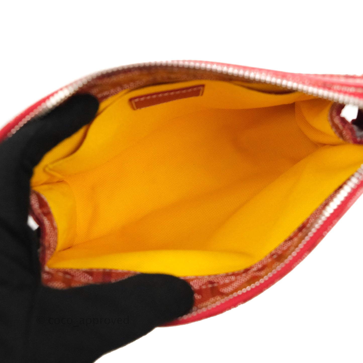 Goyard Goyardine Miroir Toiletry Bag PM Red