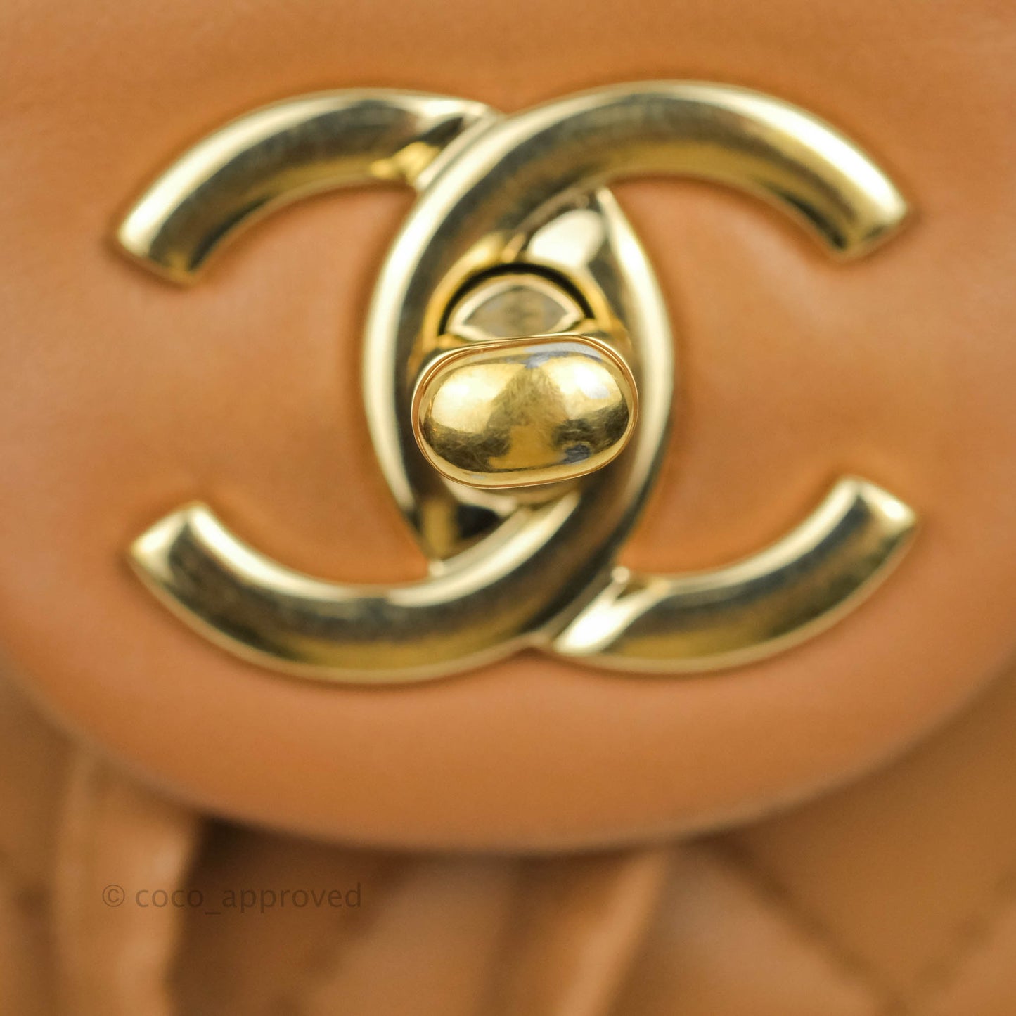 Chanel Quilted Small Urban Spirit Backpack Caramel Dark Beige Calfskin Gold Hardware