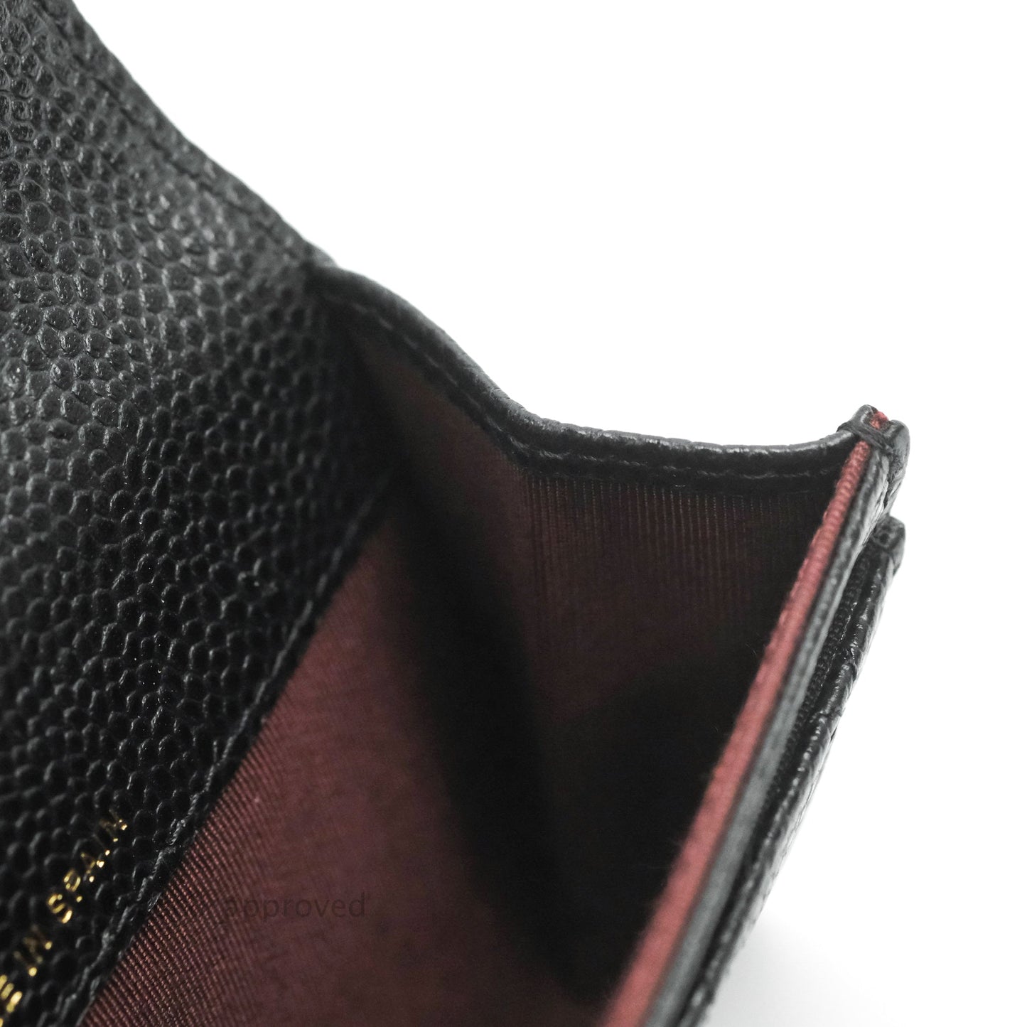 Chanel Quilted Flap Card Holder Black Caviar Gold Hardware
