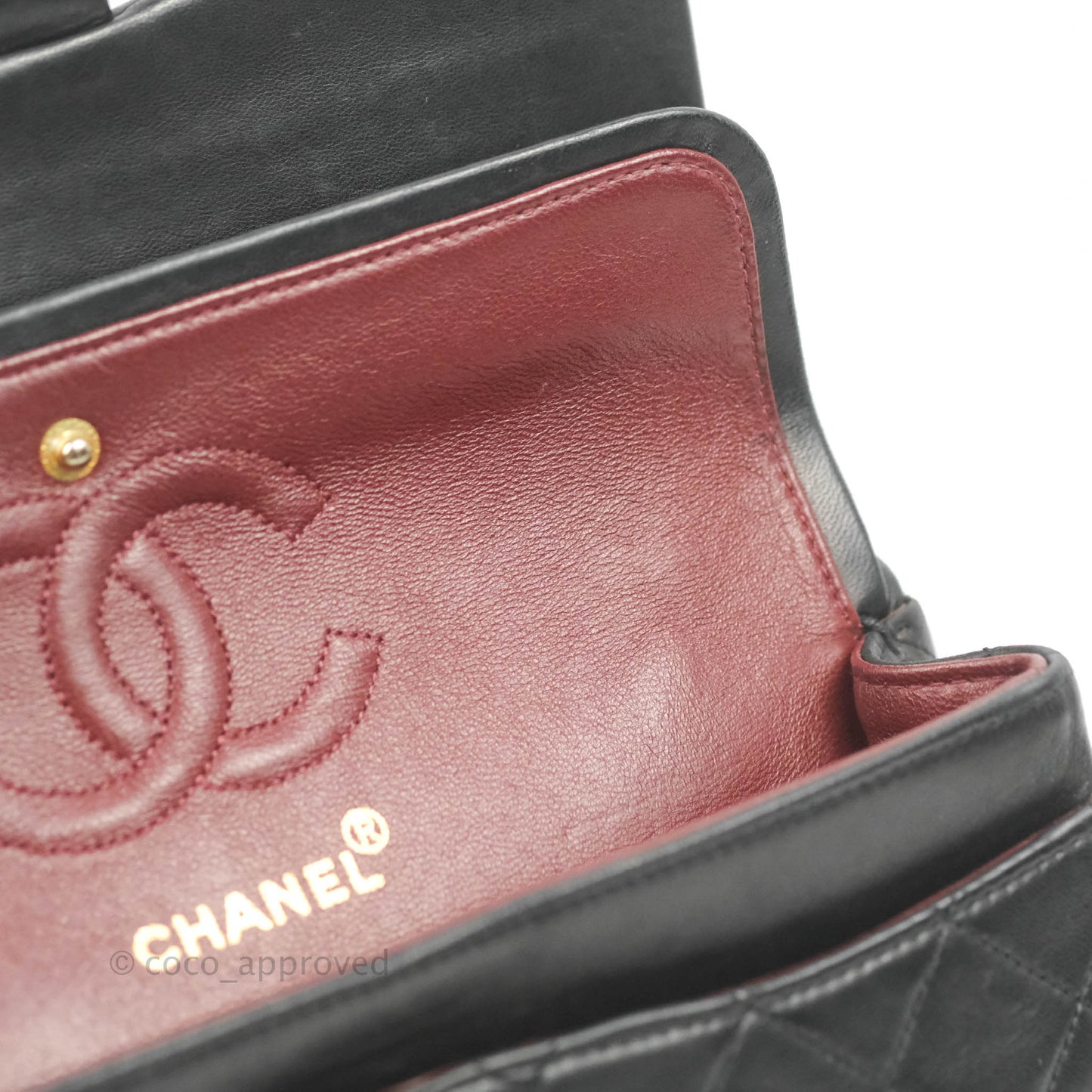 Chanel Classic Vintage Small Flap Black Lambskin 24K Gold Hardware
