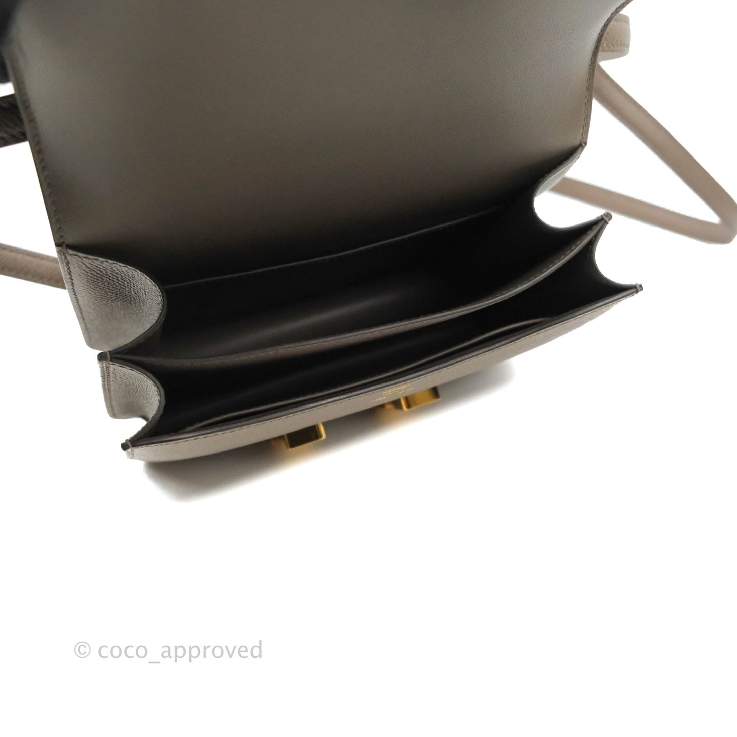 Hermès Constance Mini 18cm 8F Gris Etain Epsom Gold Hardware