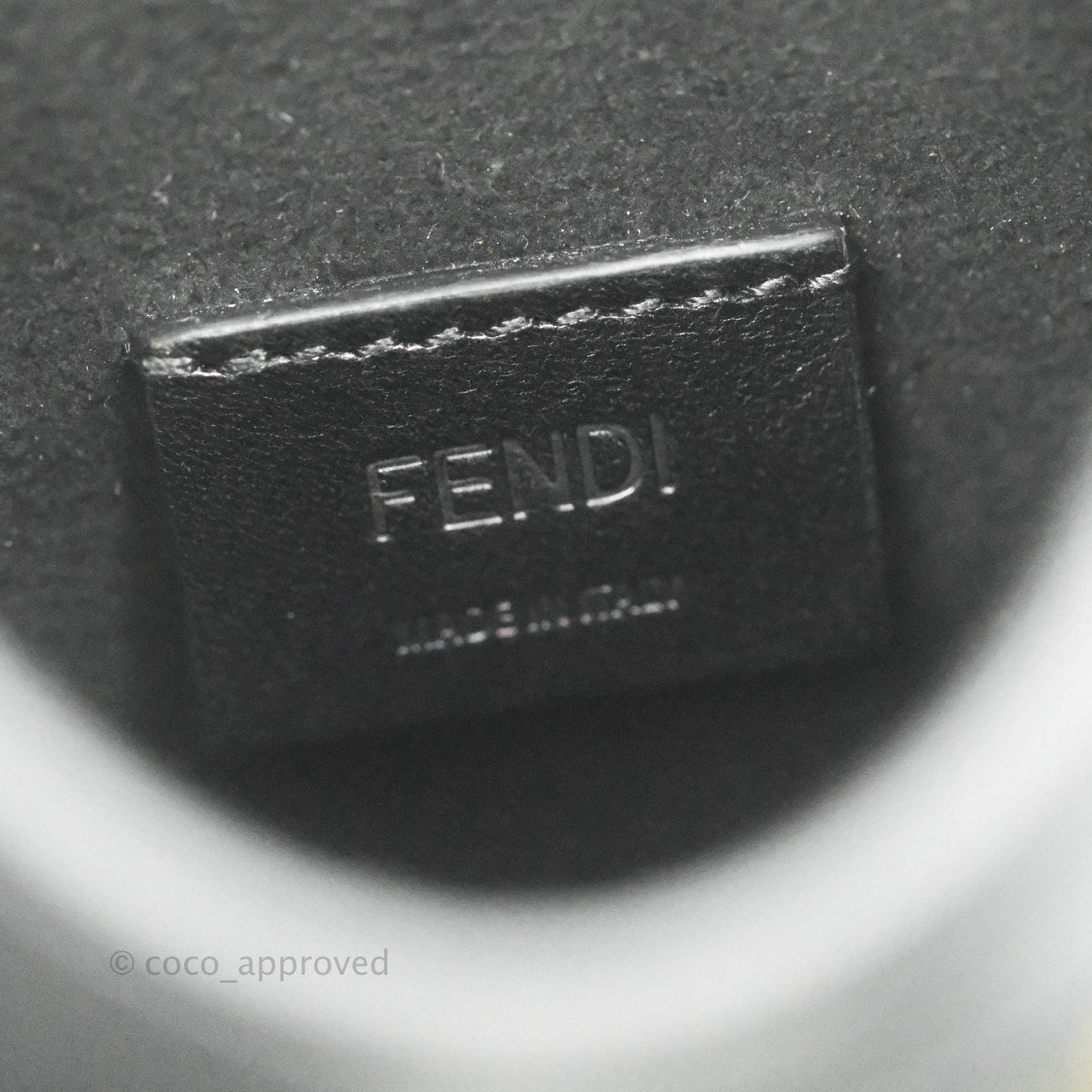 Fendi Baguette FF Brown Fabric Phone Bag