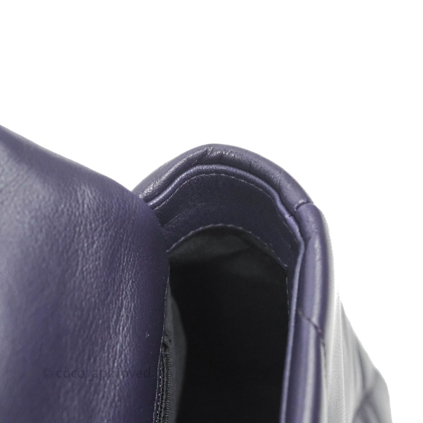 Chanel 19 Small Dark Purple Mixed Hardware
