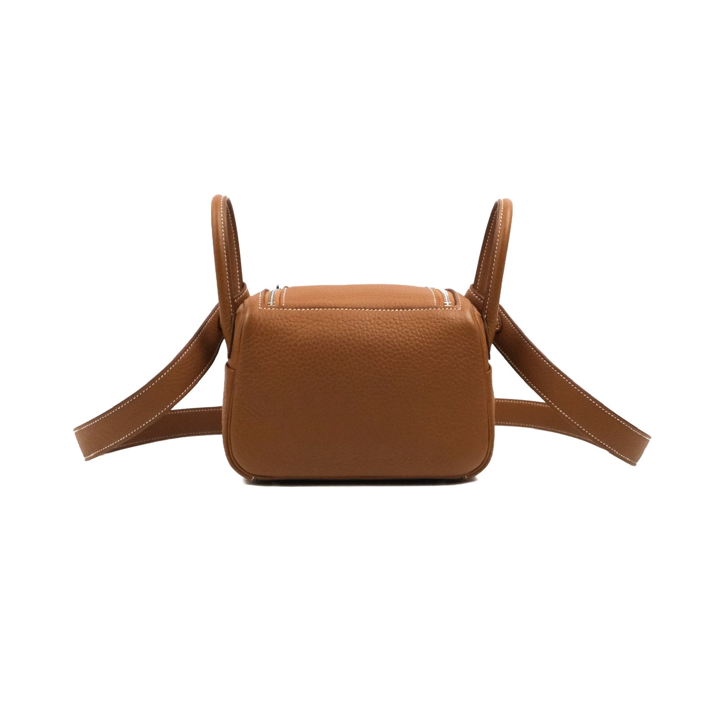 Hermès Mini Lindy 20 Gold Clemence Silver Hardware