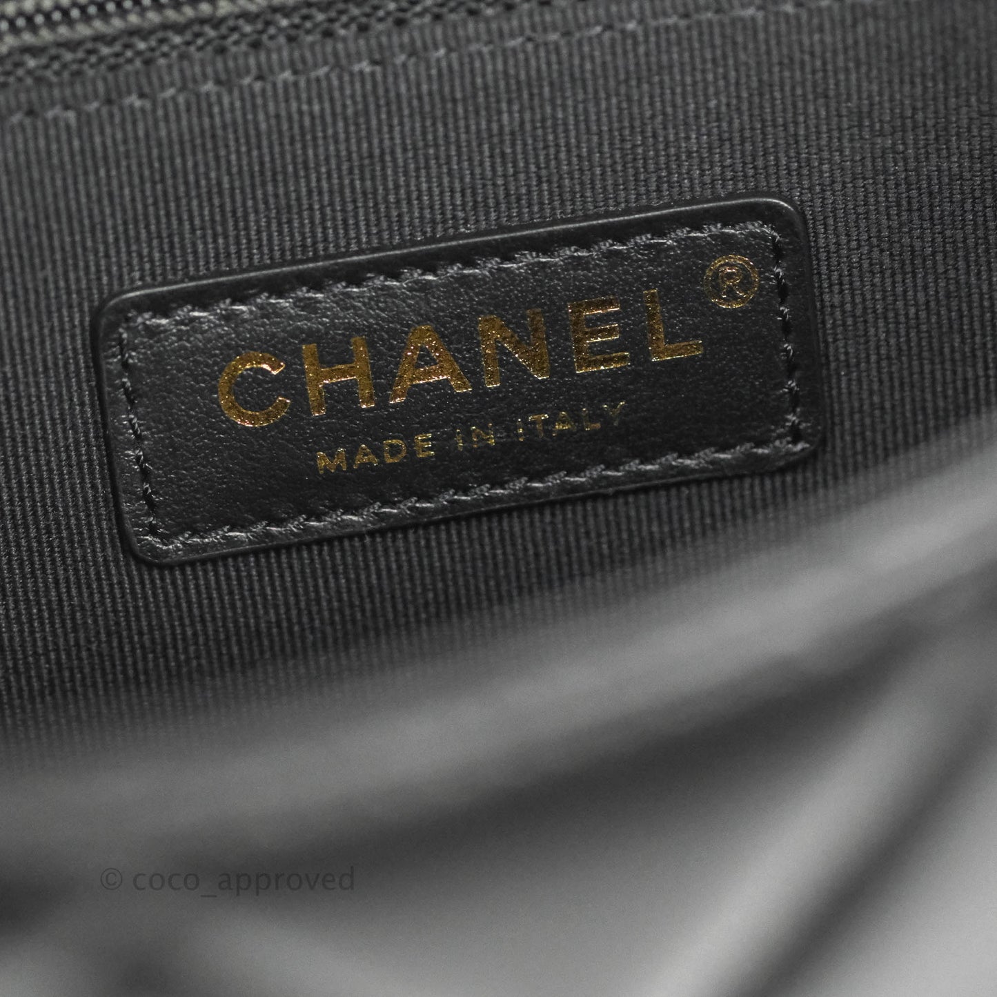 Chanel Small Flap Bag Black Lambskin Gold and Lacquered Metal 22S