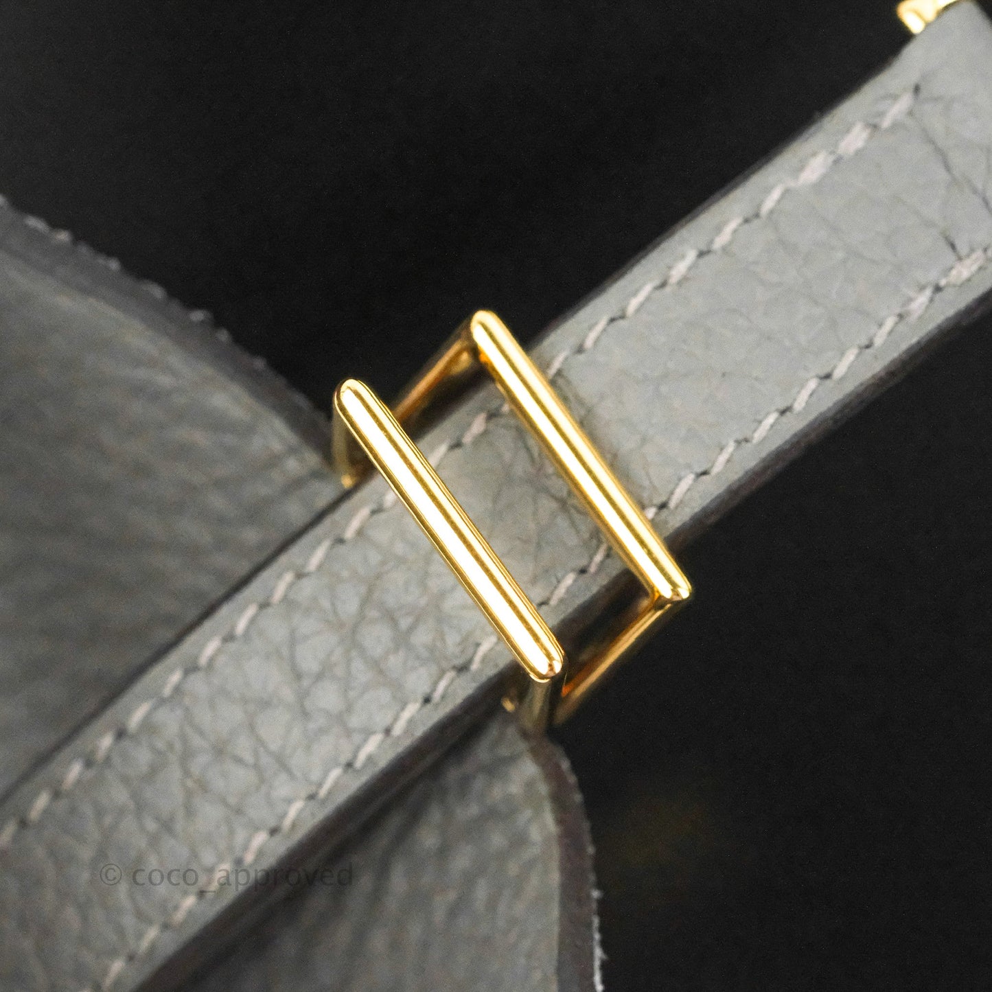Hermès Picotin Lock 18 Gris Meyer 0L Clemence Gold Hardware