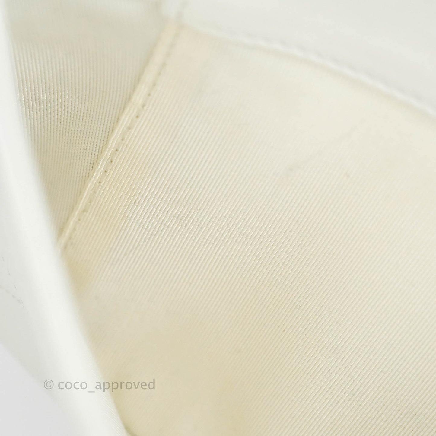 Chanel Flap Bag White Calfskin Gold Hardware 19S