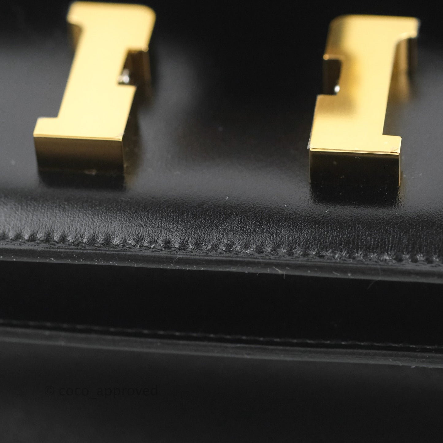 Hermès Constance Mini 18cm Black Box Leather Gold Hardware