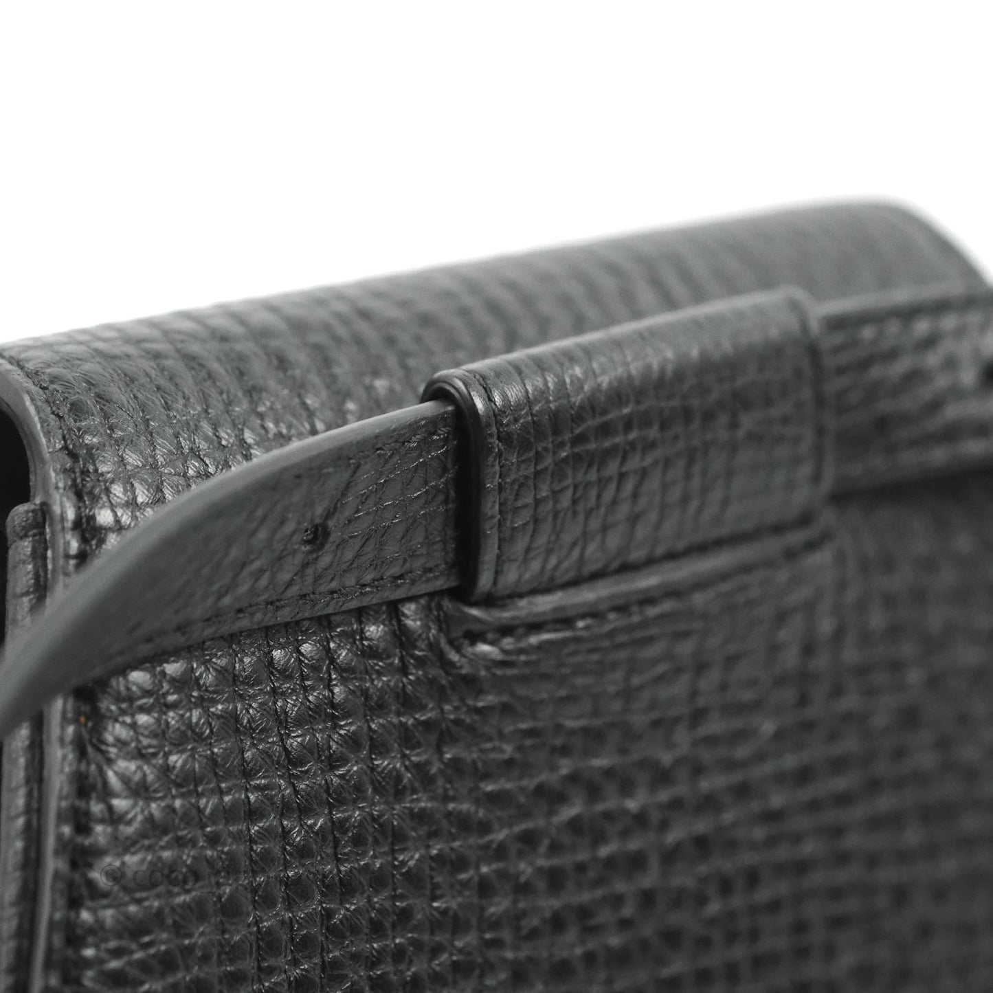 Bottega Veneta Palmellato Rounded Belt Bag Calfskin Black