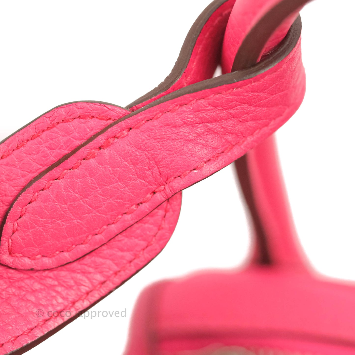 Hermès Lindy 30 Rose Extreme Clemence Palladium Hardware