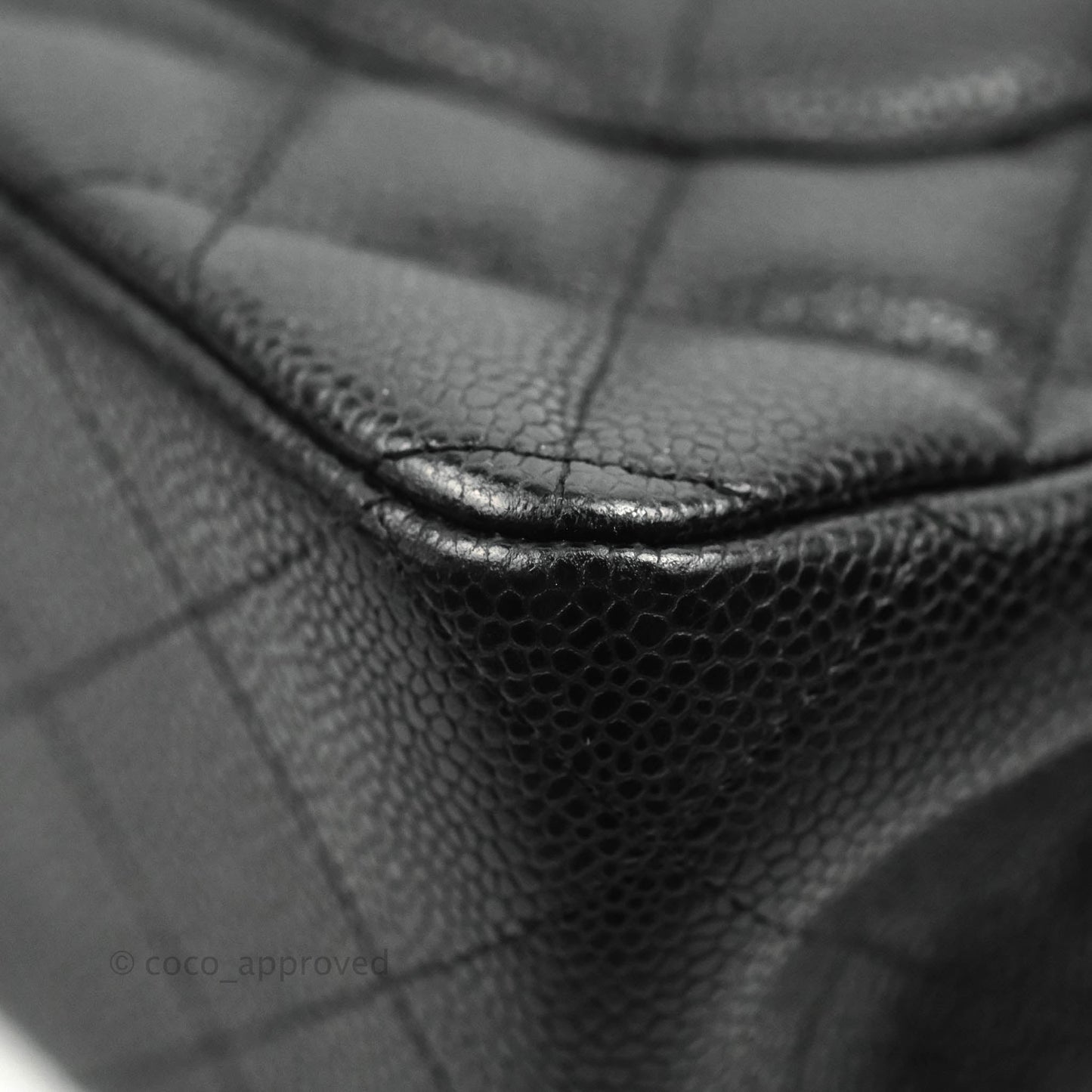 Chanel Classic Jumbo Double Flap Black Caviar Silver Hardware⁣⁣