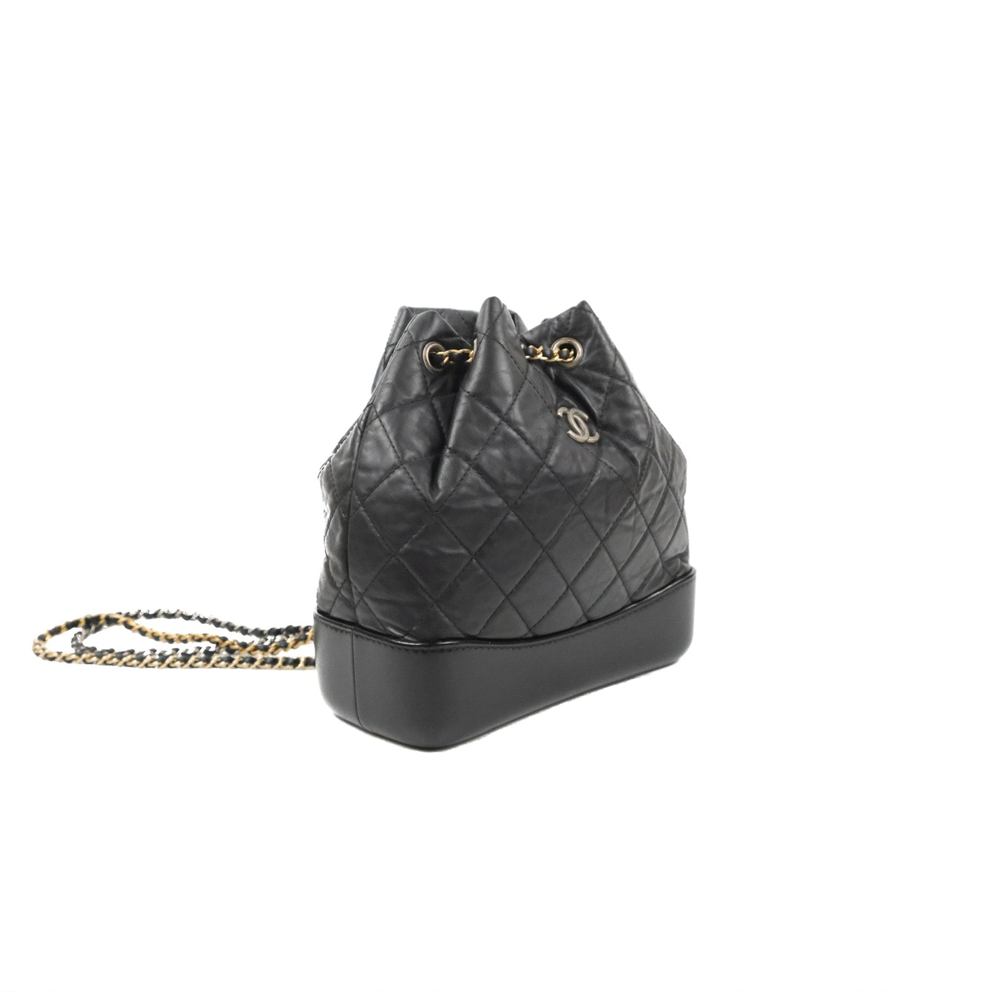 Chanel Small Gabrielle Backpack Black Aged Calfskin