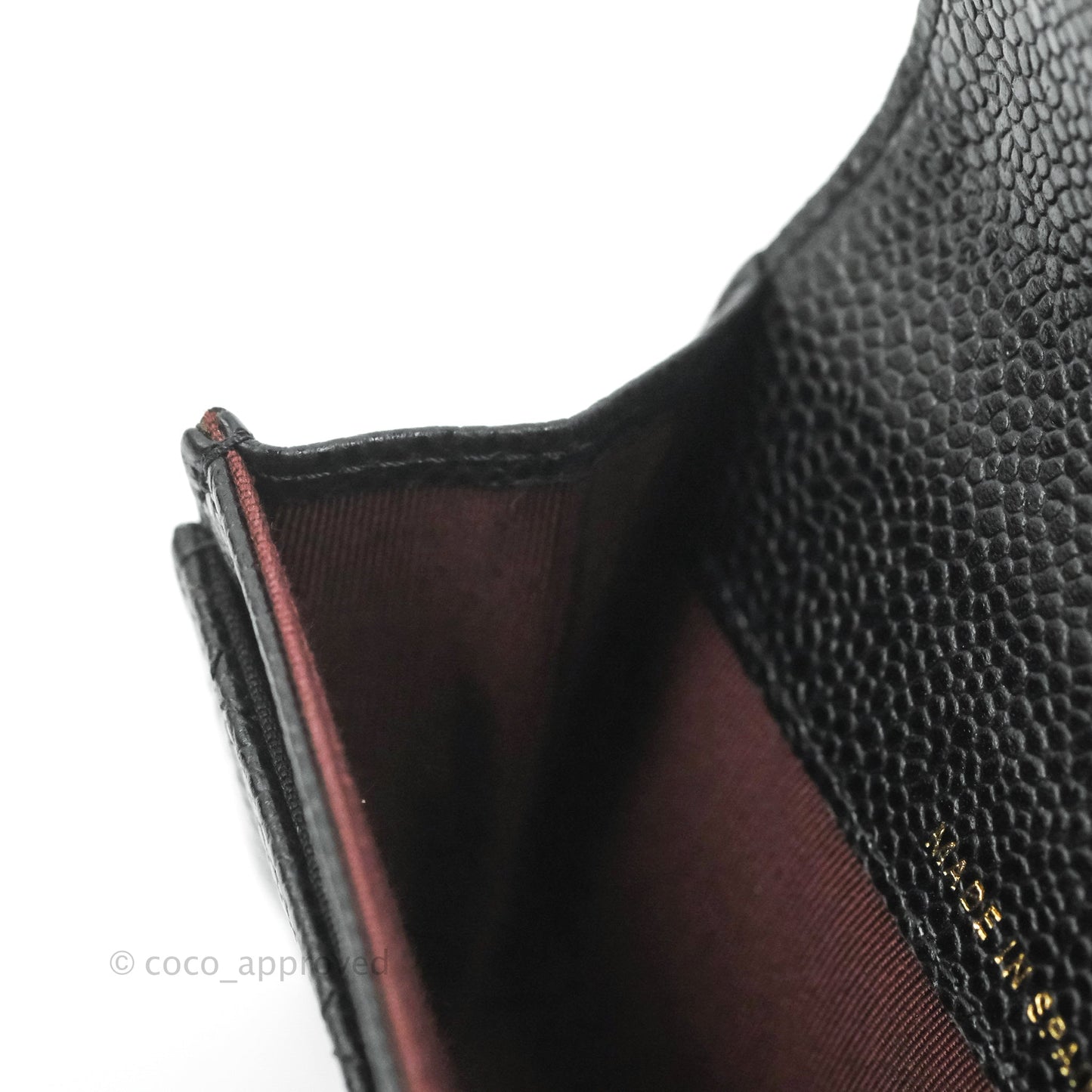Chanel Quilted Flap Card Holder Black Caviar Gold Hardware