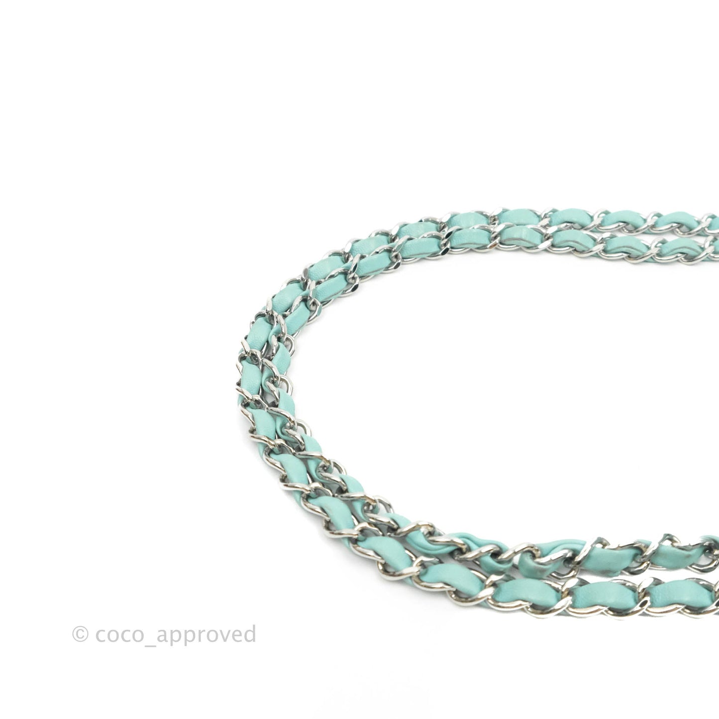 Chanel Small Classic Quilted Flap Tiffany Blue Lambskin Silver Hardware
