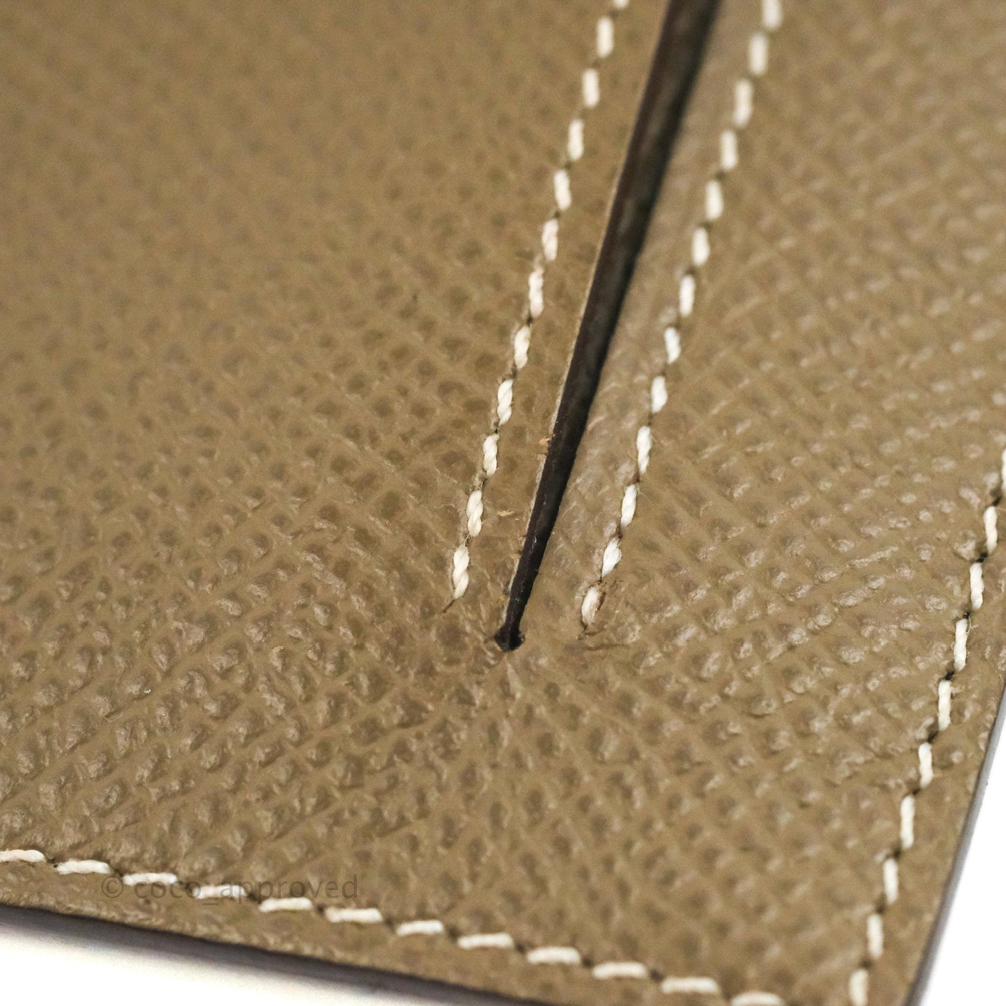 Hermès Kelly Pocket Compact Wallet Epsom Etoupe Gold Hardware