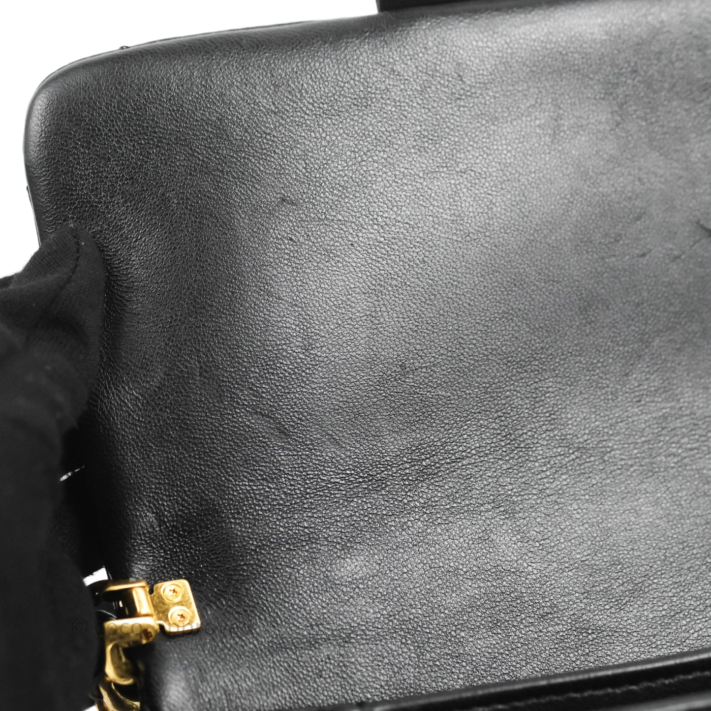 Chanel Small Flap Bag Black Lambskin Aged Gold Hardware 22-23FW