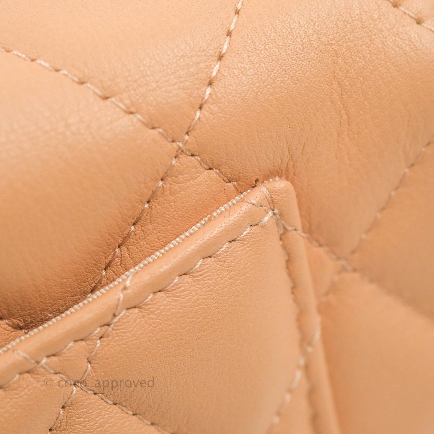 Chanel Clutch with Chain Beige Pink Calfskin Aged Gold Hardware