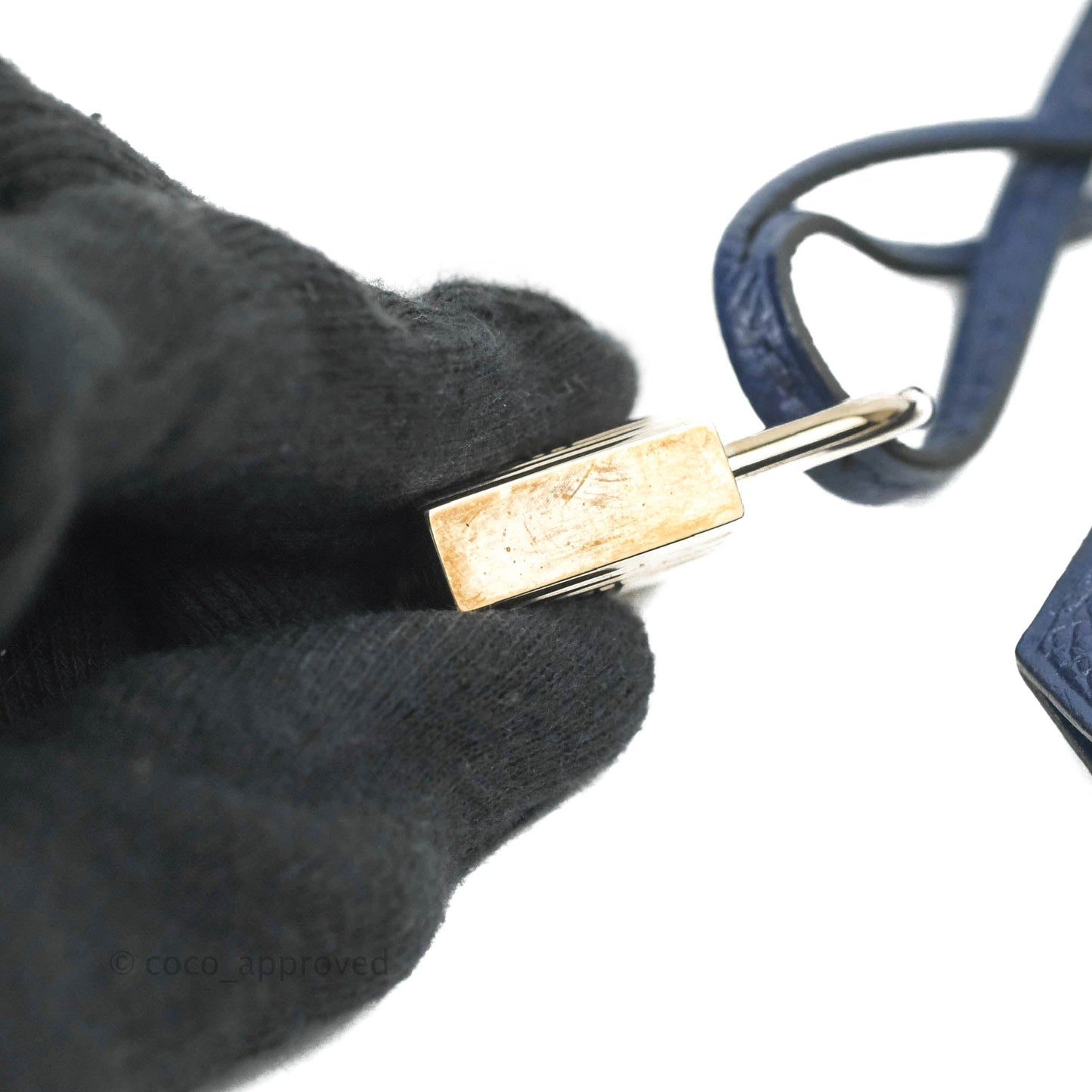 Hermès Birkin 30 Blue Sapphire Epsom Palladium Hardware