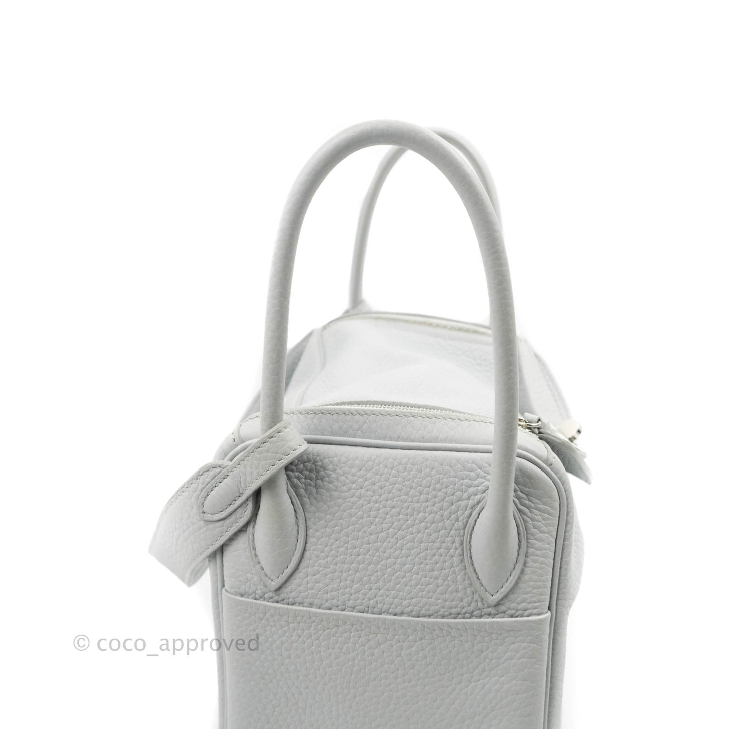Hermès Lindy 26 Blue Glacier 8U Taurillon Clemence Palladium Hardware