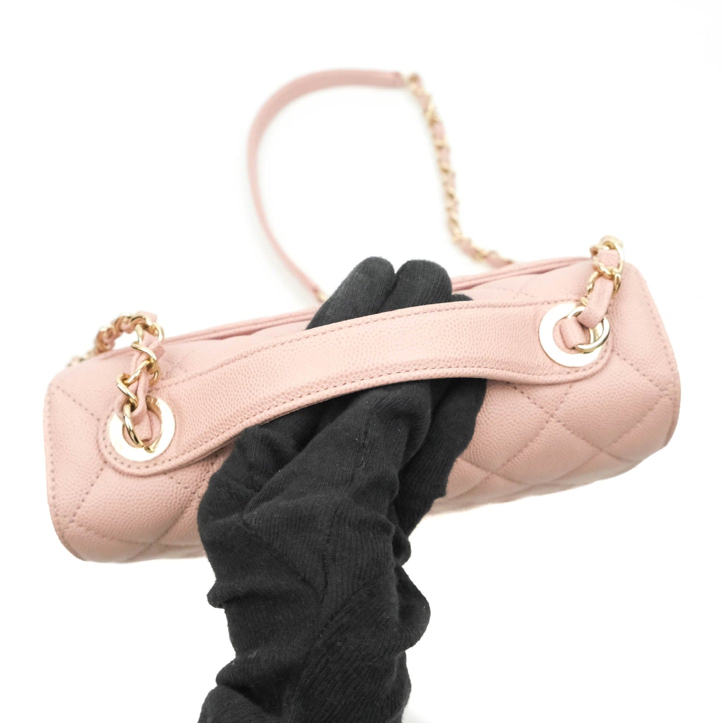 Chanel Quilted Medium Business Affinity Flap Pink Caviar Gold Hardware
