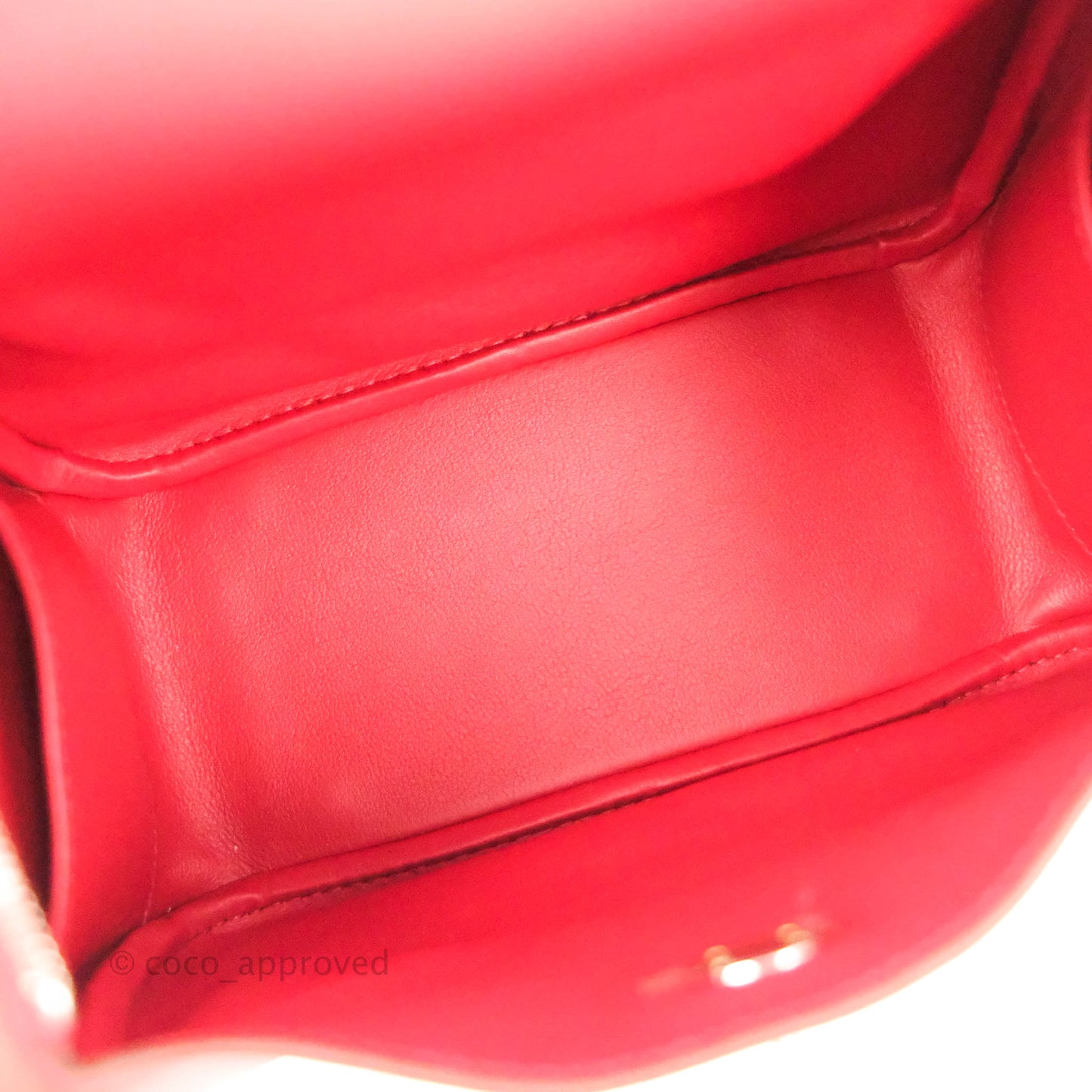 Hermès Mini Lindy 20 Red Swift Palladium Hardware