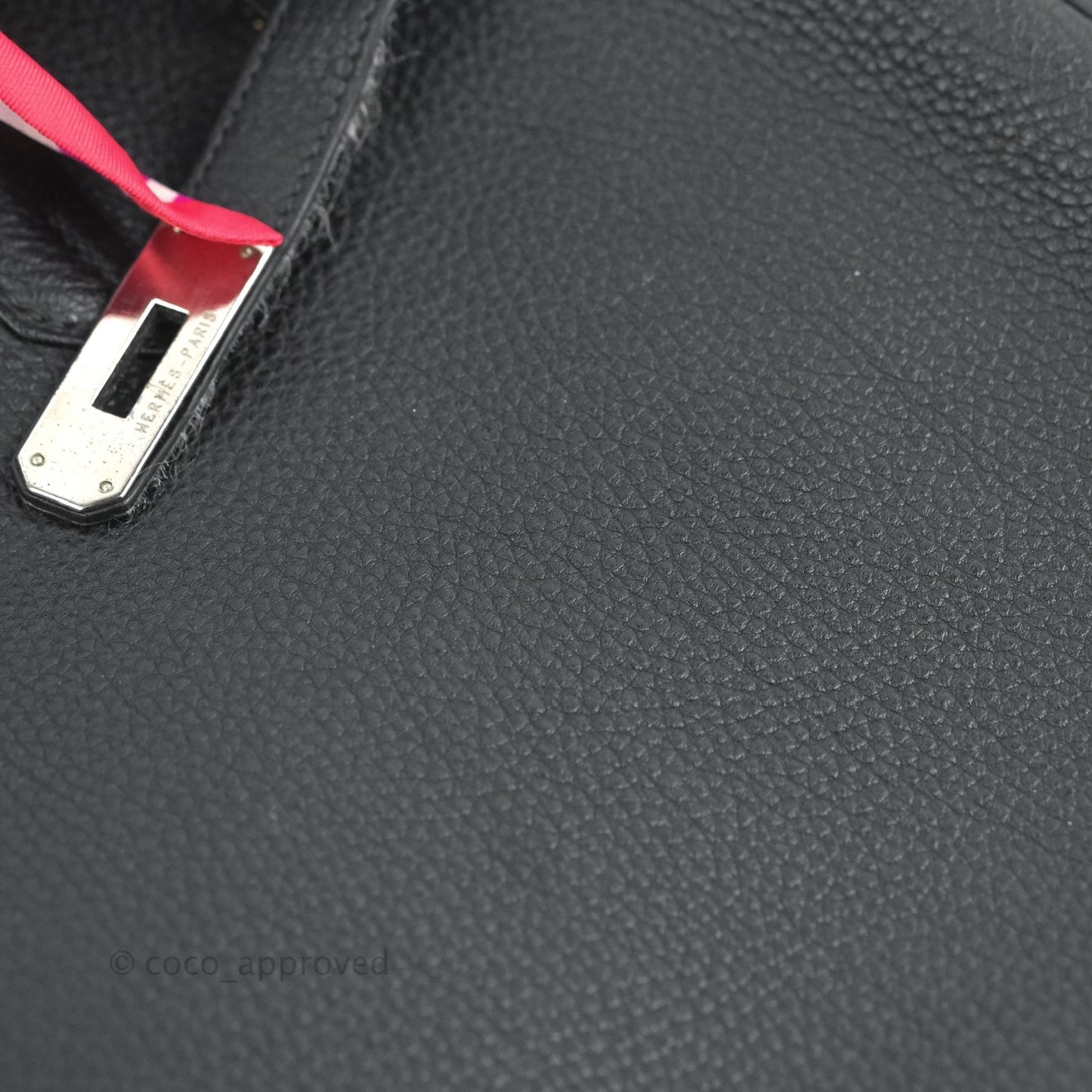 Hermès Retourne Birkin 35 Black Togo Palladium Hardware