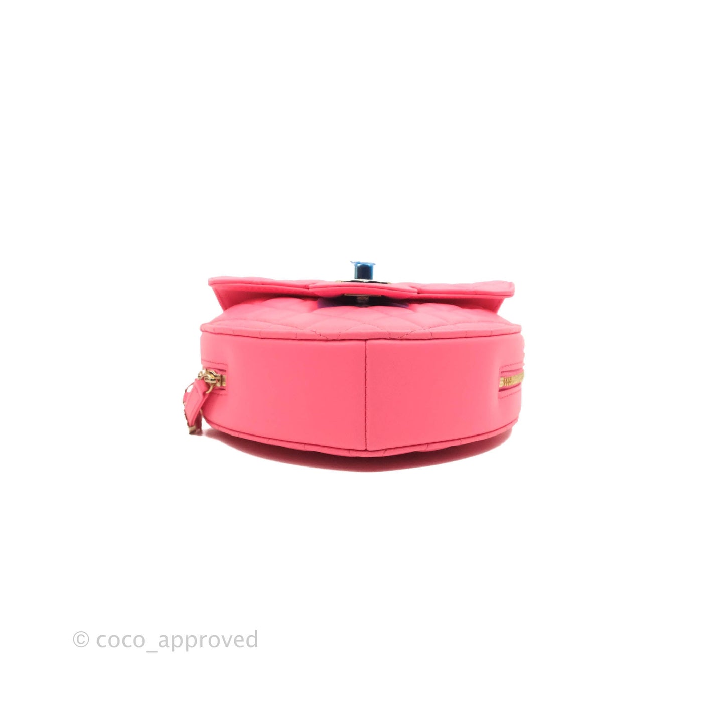 Chanel Large Heart Bag Pink Lambskin Gold Hardware 22S
