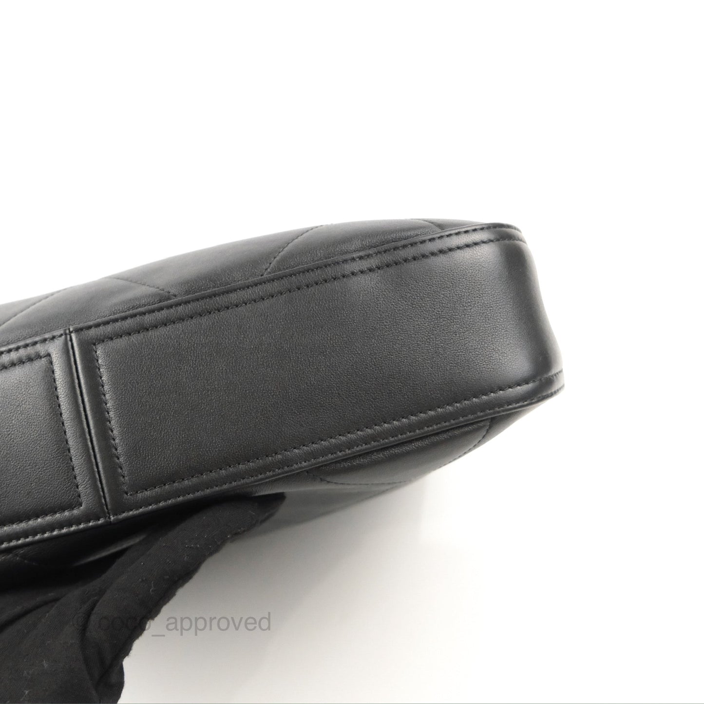 Chanel Large Stitched Easy Mood Hobo Black Calfskin