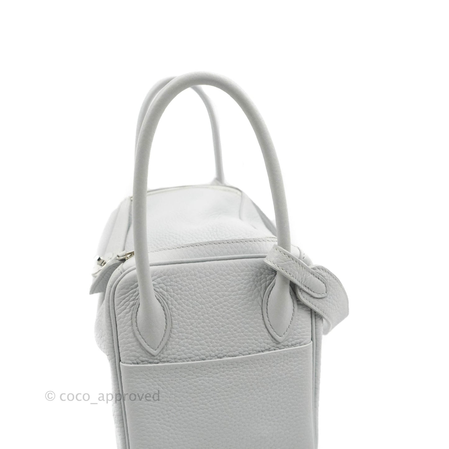 Hermès Lindy 26 Blue Glacier 8U Taurillon Clemence Palladium Hardware