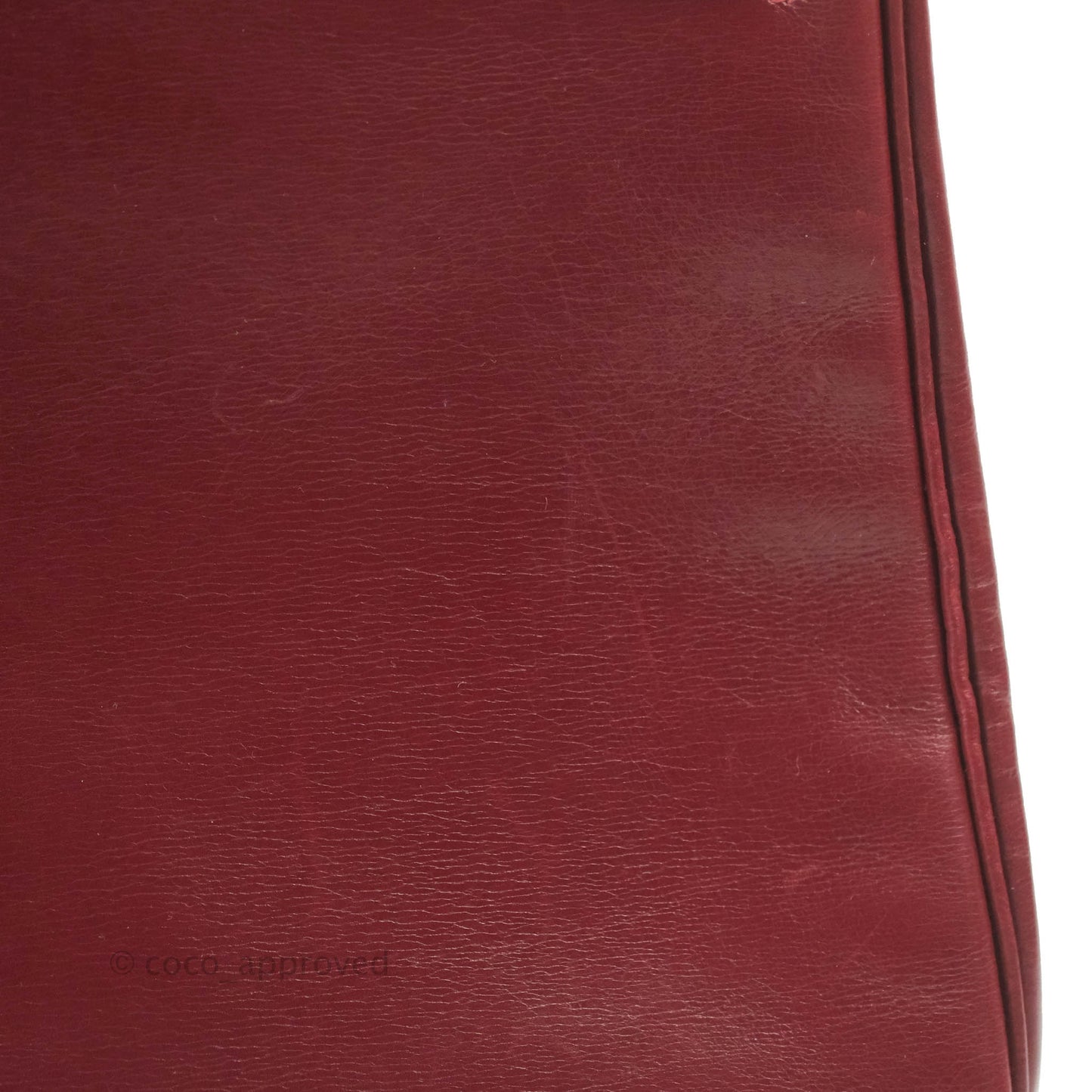 Hermès Vintage Kelly Retourne 32 Dark Red Gold Hardware