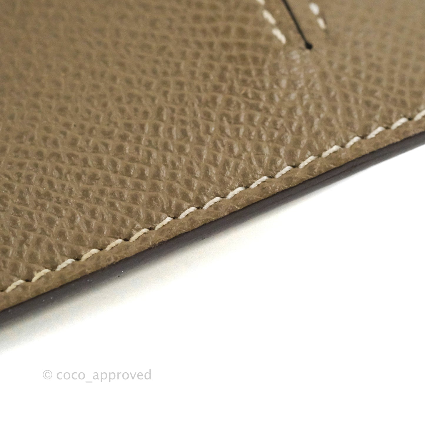 Hermès Kelly Pocket Compact Wallet Epsom Etoupe Gold Hardware