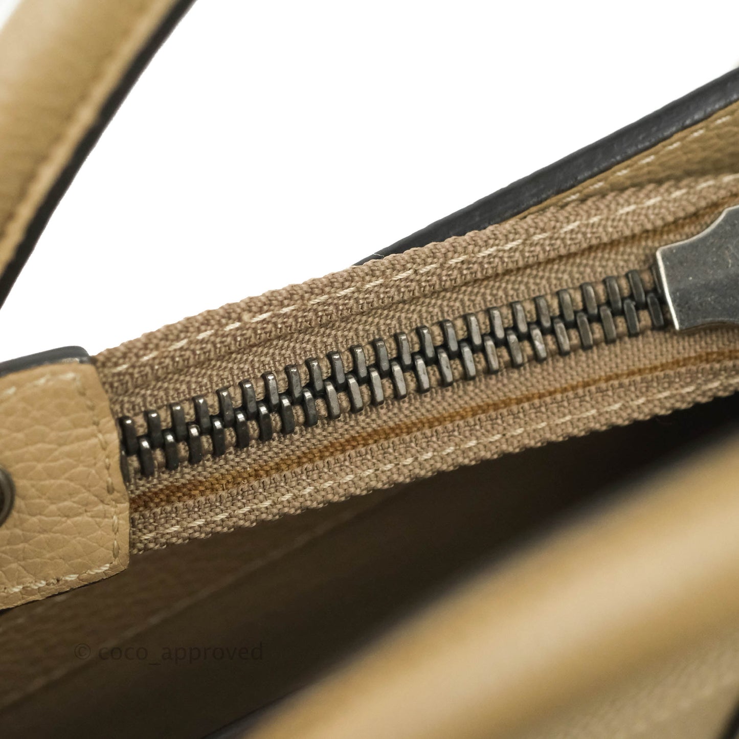 Celine Micro Luggage Handbag Dune Grained Calfskin