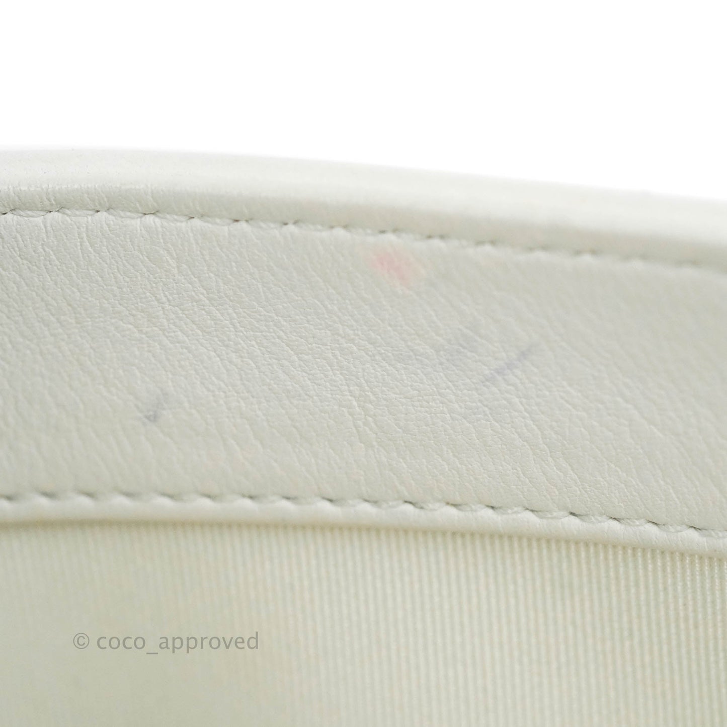 Chanel Flap Bag White Calfskin Gold Hardware 19S