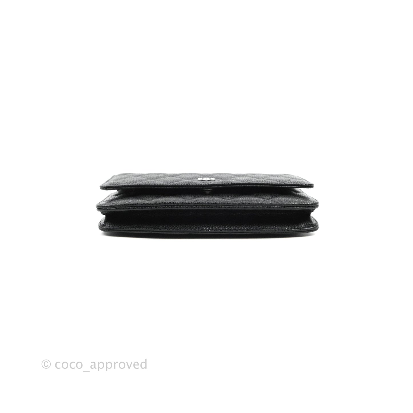 Chanel Quilted Classic WOC Black Caviar Silver Hardware