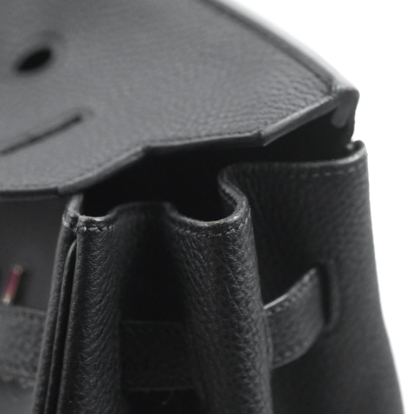 Hermès Retourne Birkin 35 Black Togo Palladium Hardware